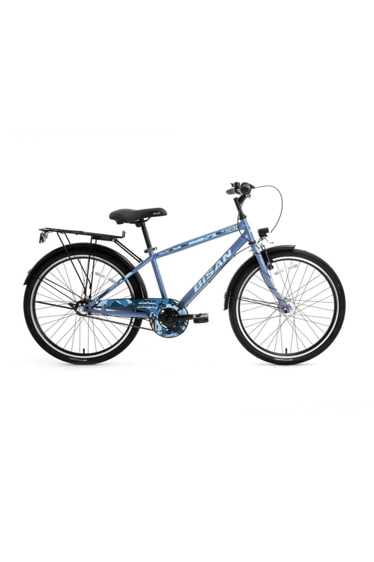 Bisan BİSAN HERO-24 ERKEK ŞEHİR BİSİKLETİ 36CM V 24 JANT 3 VİTES METALİK MAVİ MAVİ