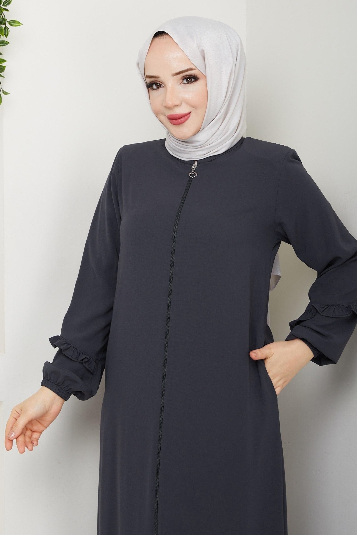 InStyle-مجعد المدينة الحرير أنثراسايت Ferace 2