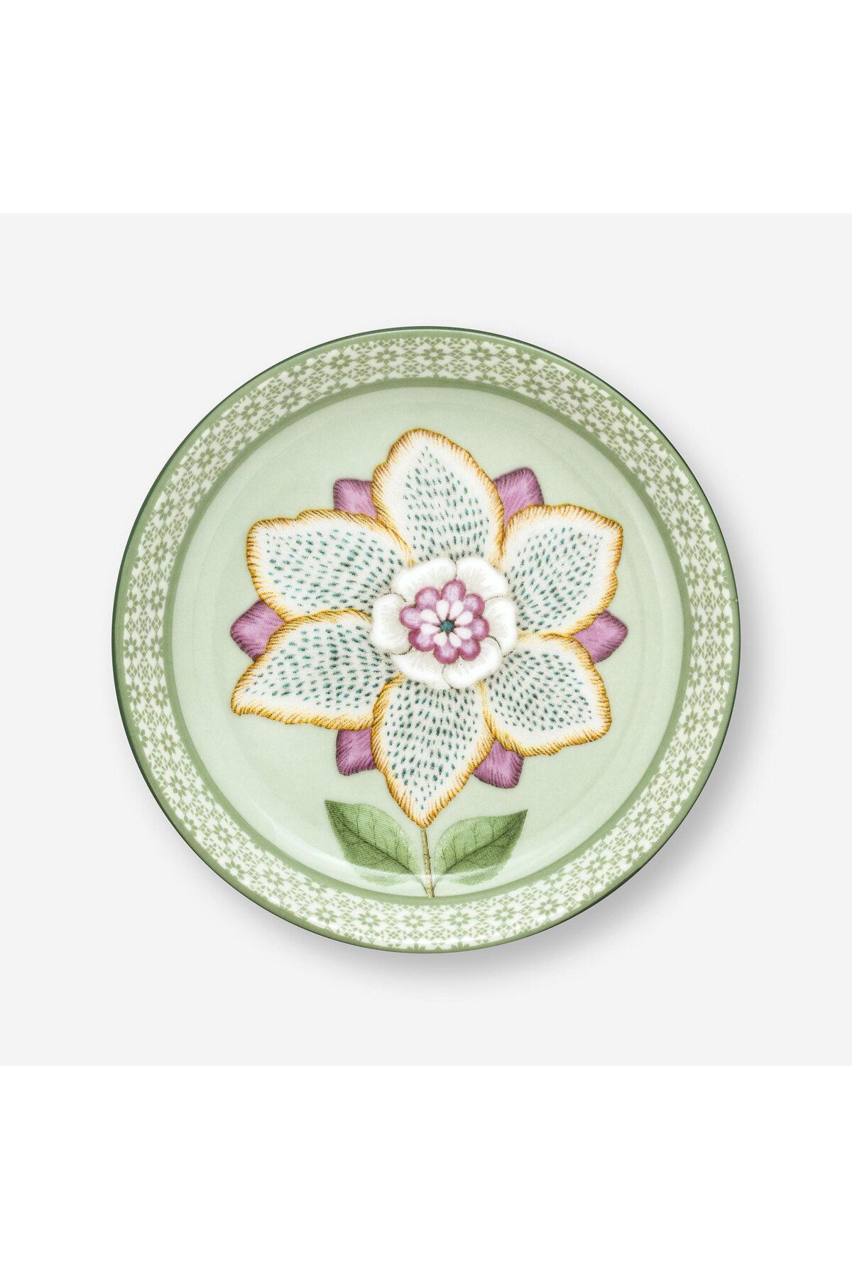 Pip Studio Lily & Lotus Yeşil Porselen Çay Tabağı 9 Cm