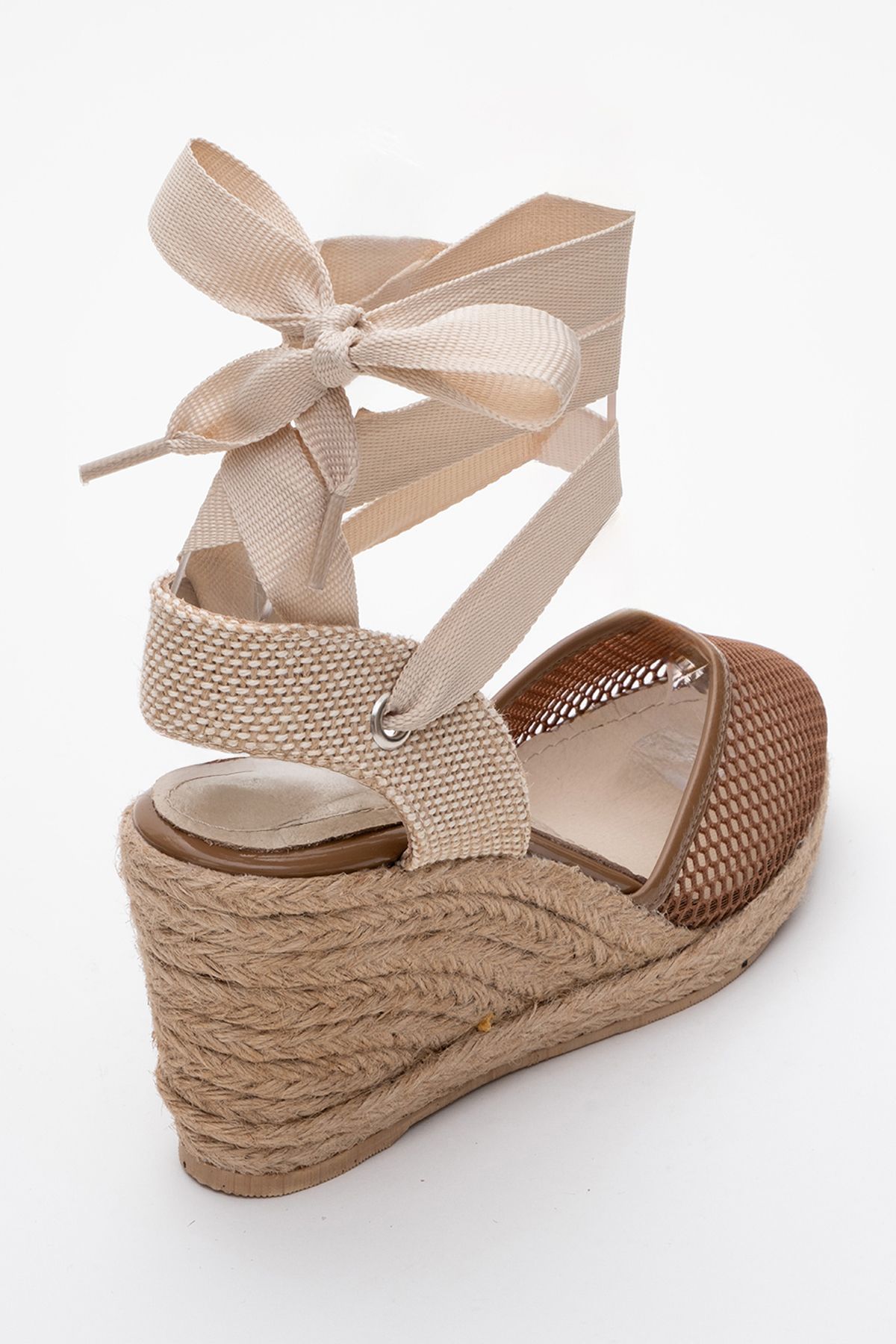 صندل چند رنگ زنانه Lions taba misis چرم پر کردن های پاشنه luvishoes