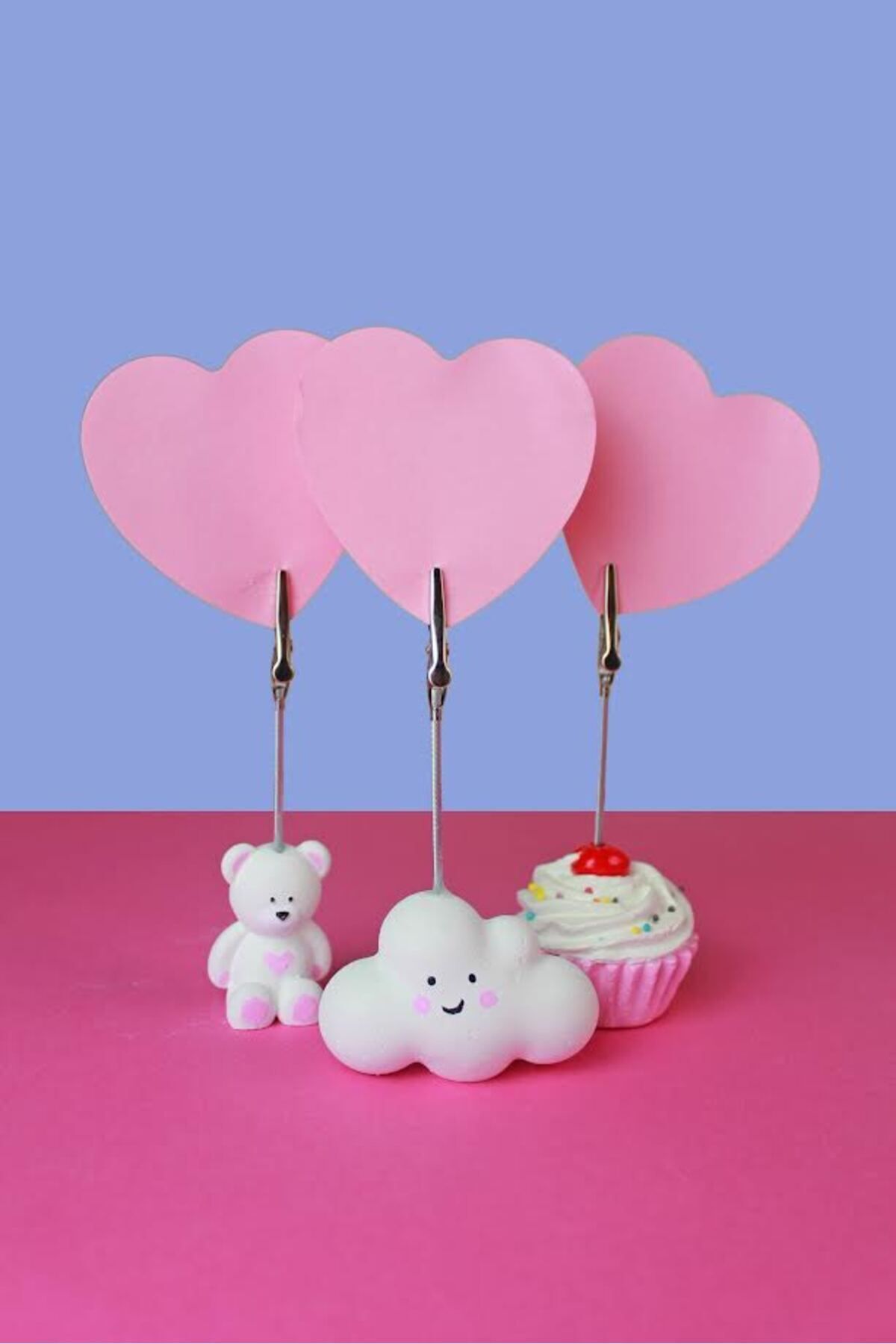 Mithbox Set Drăguț Pentru Suport Pentru Note Foto - Cupcake, Nor Și Ursuleț - One Size