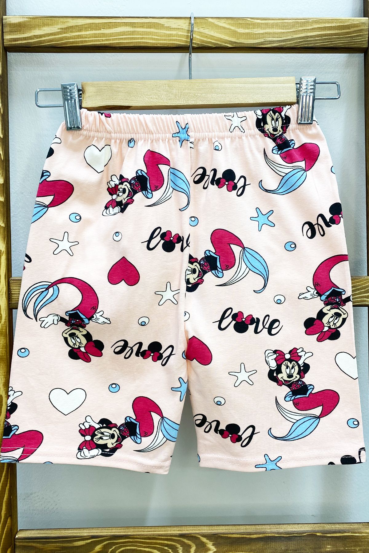 HÇM-Girl's Shorts Printed with Elastic Waist A19 4