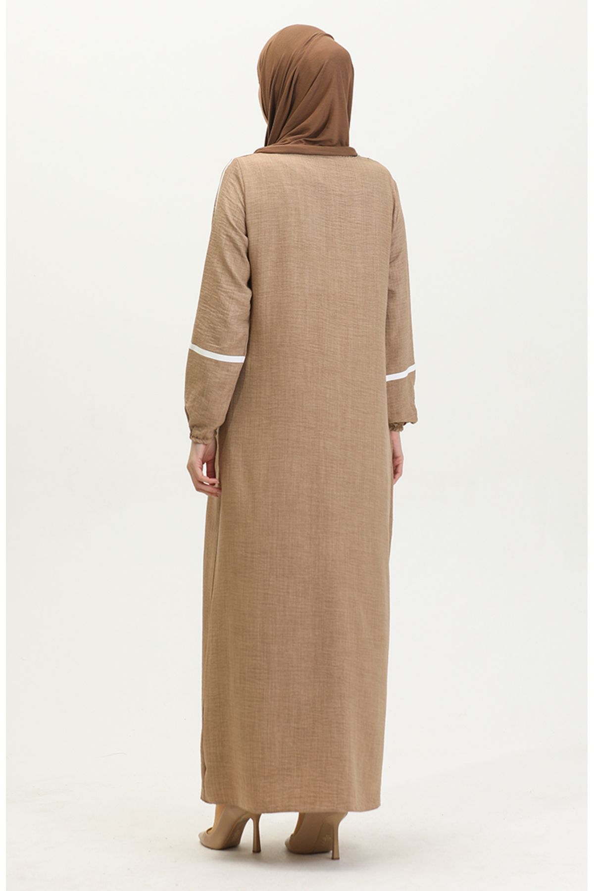 sefamerve-Mink Ferace - 24018-02 Model with Print Detail 7
