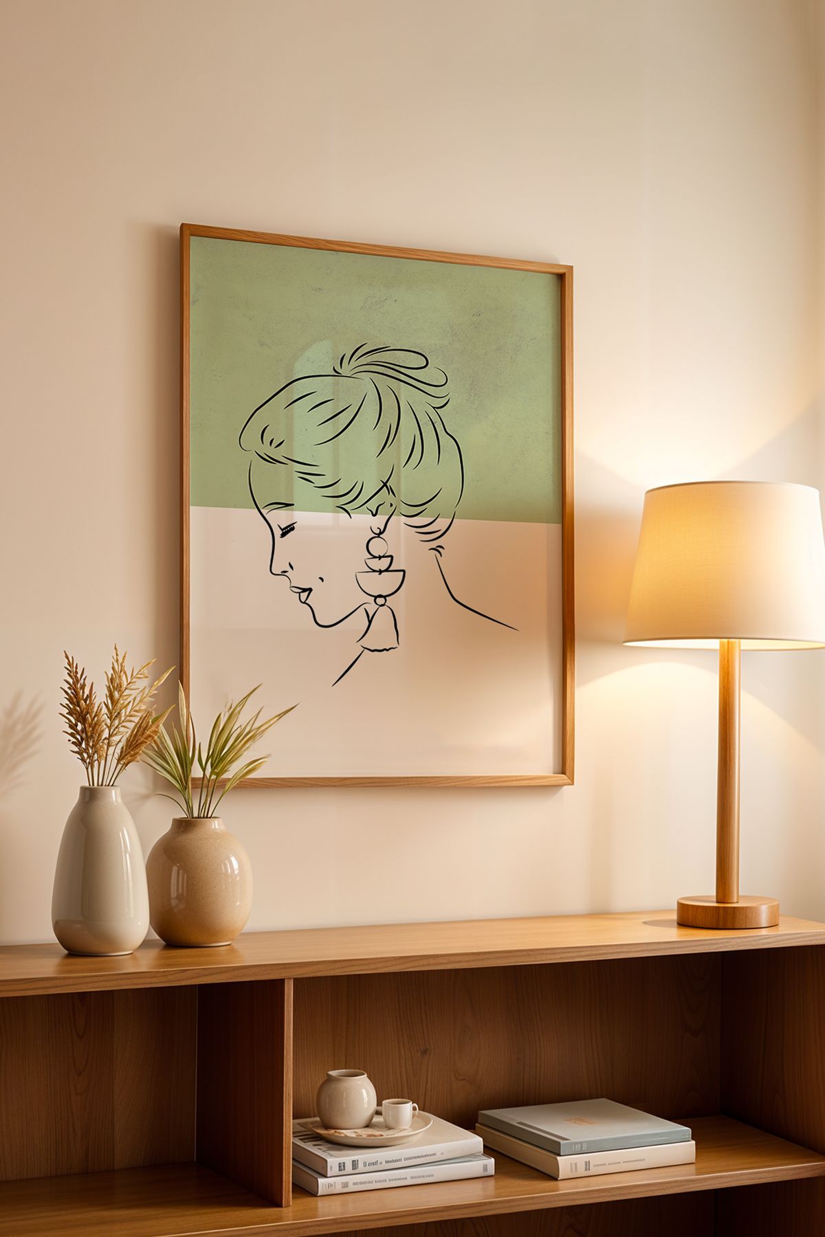 Basquiart Bohemian Serisi Ahşap Çerçeveli Poster, Tablo No:52