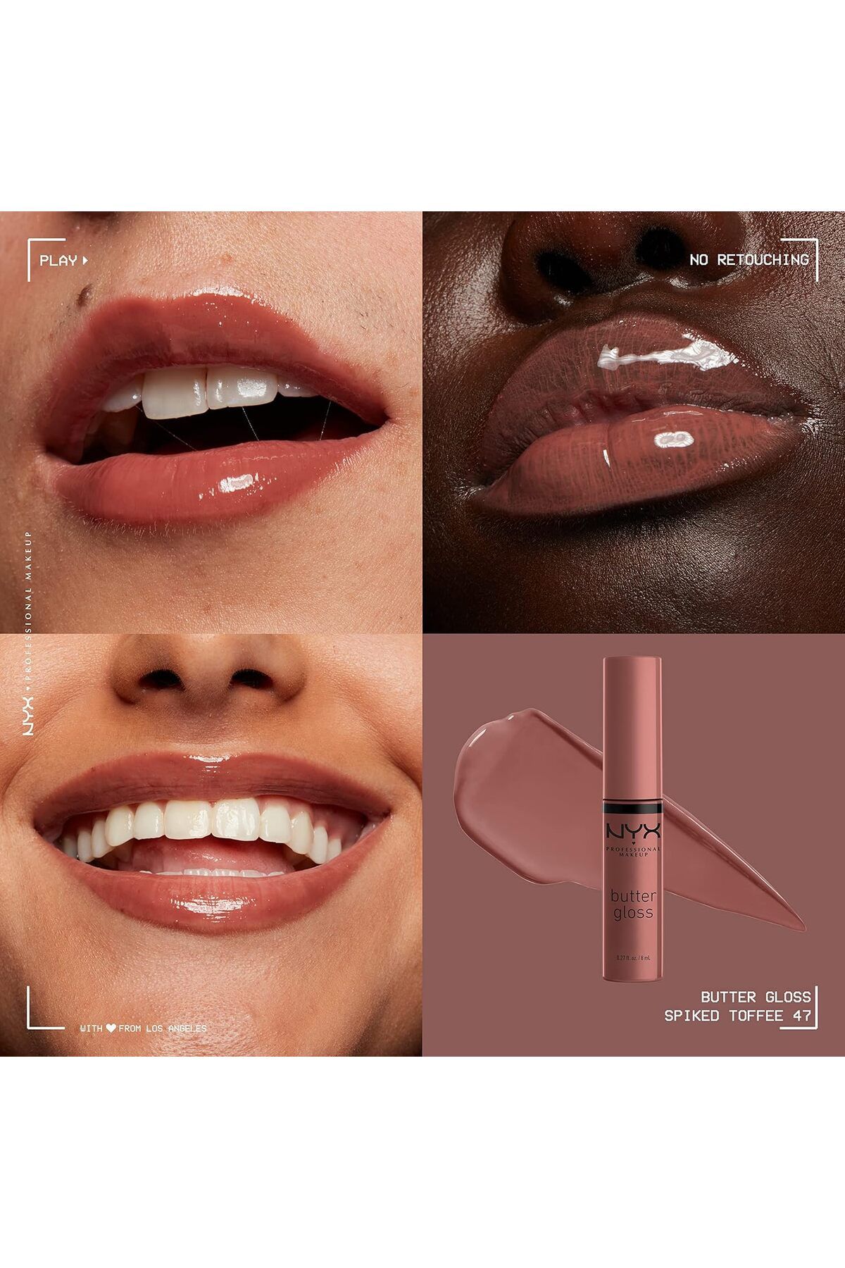 NYX Professional Makeup-NYX-BUTTER GLOSS NON-STICKY LIP GLOSS - SPIKED TOFFEE 8ml 5