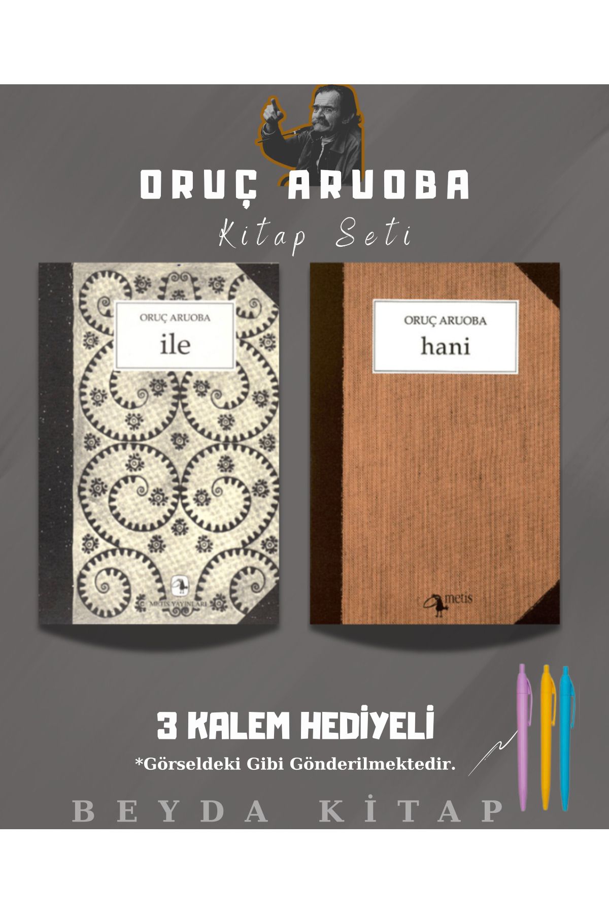 Metis Yayınları İle - Hani - Oruç Aruoba - Kitap Seti - Kalem Hediyeli - ORCARBA