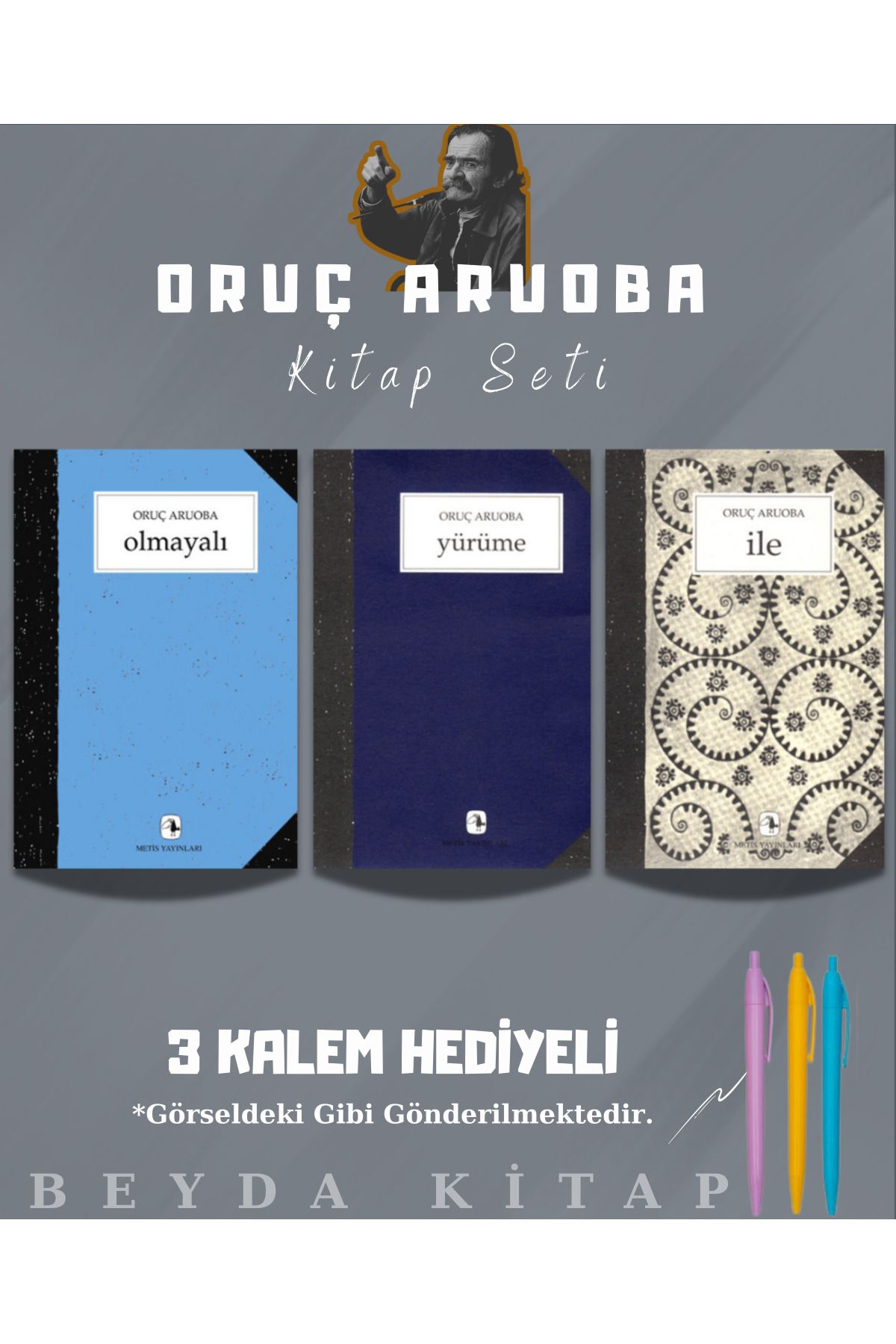 Metis Yayınları Olmayalı - Yürüme - İle - Oruç Aruoba - Kitap Seti - Kalem Hediyeli - ORCARBA - SİRRHL1
