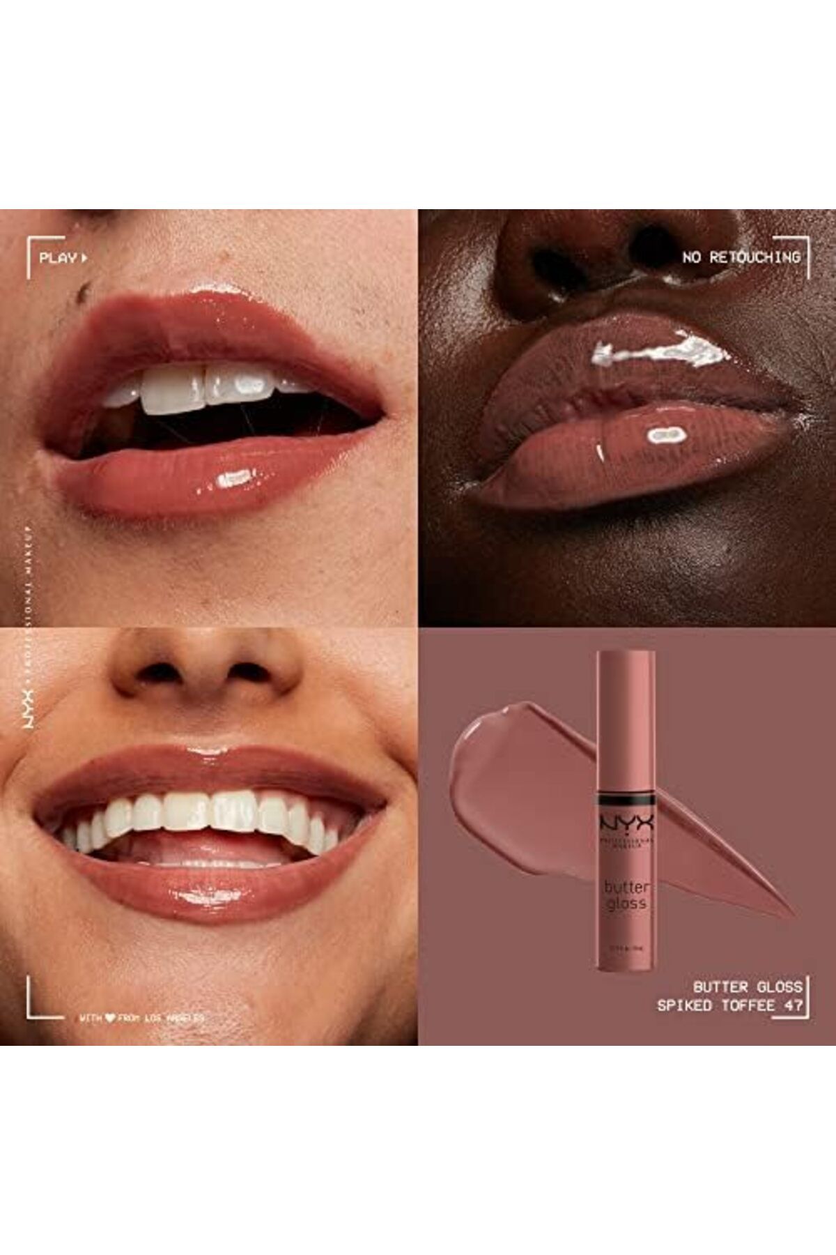 NYX Professional Makeup-NYX-BUTTER GLOSS NON-STICKY LIP GLOSS - SPIKED TOFFEE 8ml 6