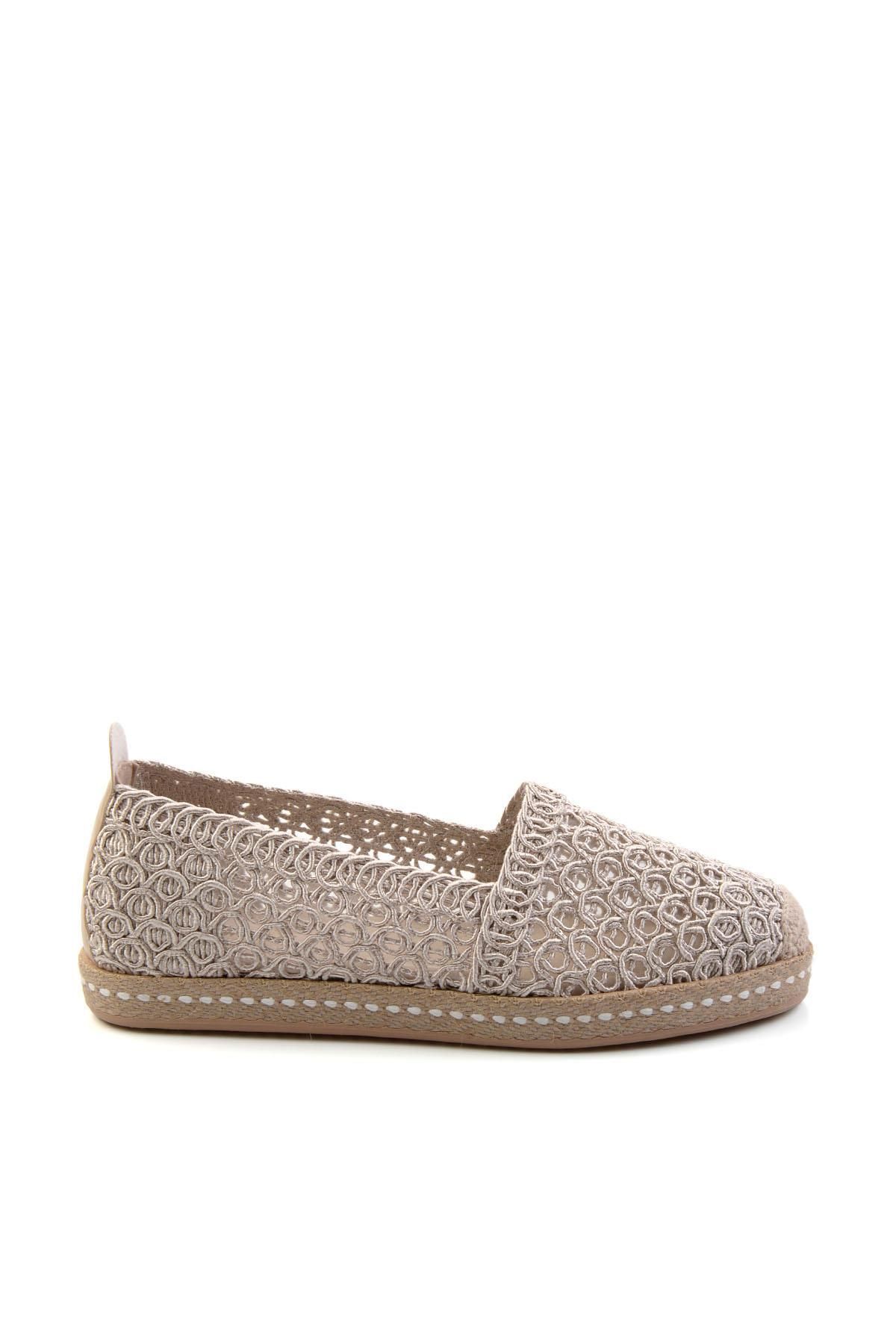 Bambi Vizon Kadın Espadril K01117090516