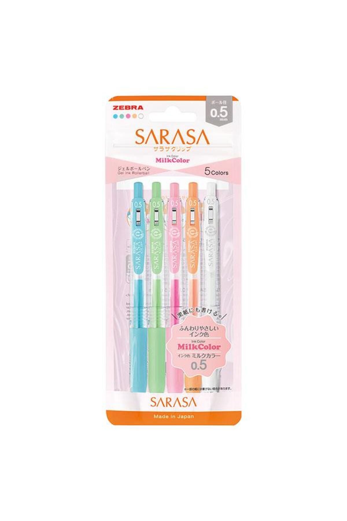 Zebra Sarasa Pastel Jel Kalem 0.5 Mm 5'li Pet