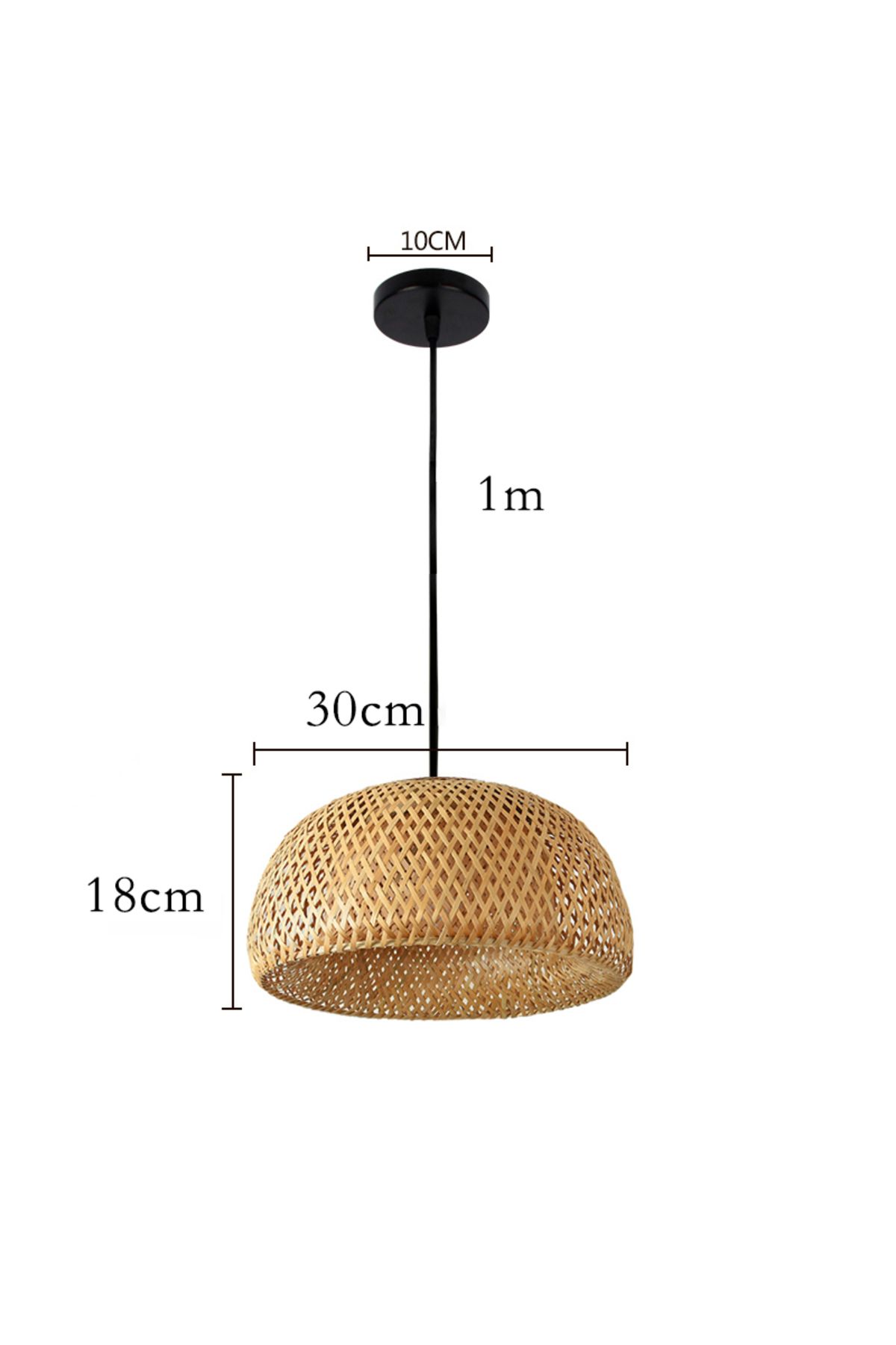 STDJHong-A style 02 Hand Knitted Chinese Style Weaving Hanging Lamps 18/19/30cm Bamboo Pendant Lamp Restauran 1