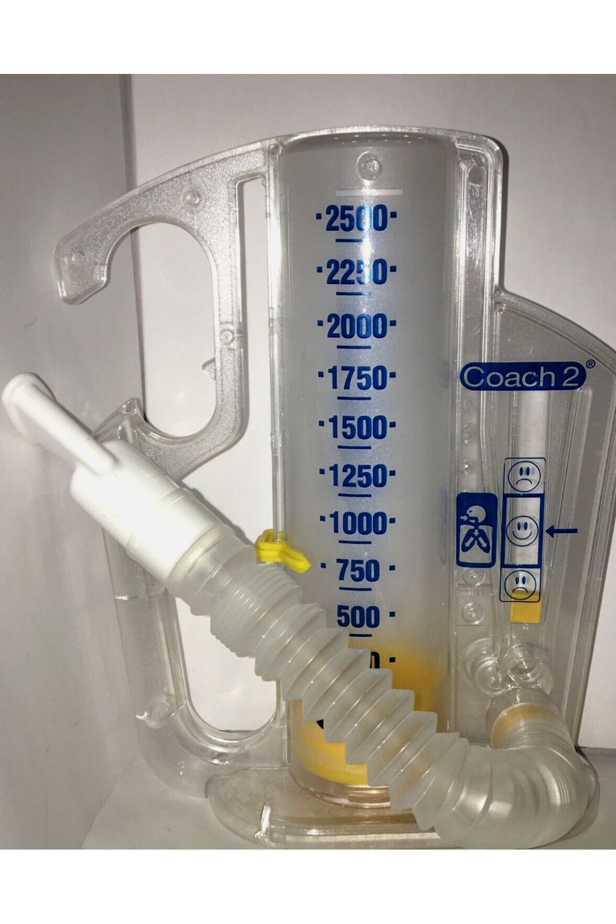 Portex COACH 2® Hacim Bazlı Teşvik Spirometresi – Nefesinizi Güçlendirin (2500 mL)