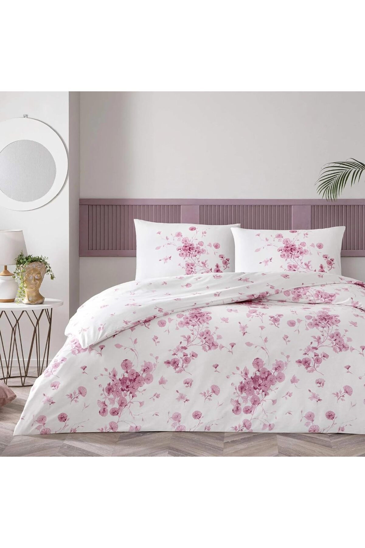 STOREMAX Rom Pamuk Marıan Nevresim Takımı Pembe Tek Kişilik Romshp 1067323