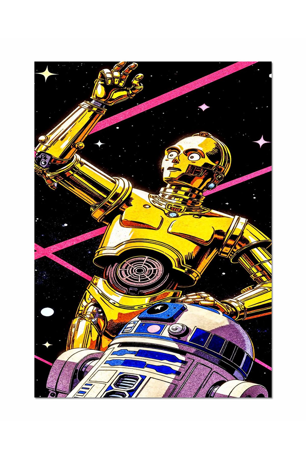 Ayabak Metal Poster Star Wars - Dikey Dekoratif Metal Poster - Hediyelik Metal Poster