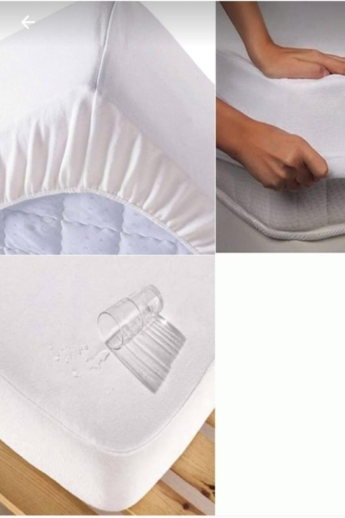 STOREMAX 100x200 Sıvı Geçirmez Fitted Yatak Koruyucu Alez SBLShp 1064356