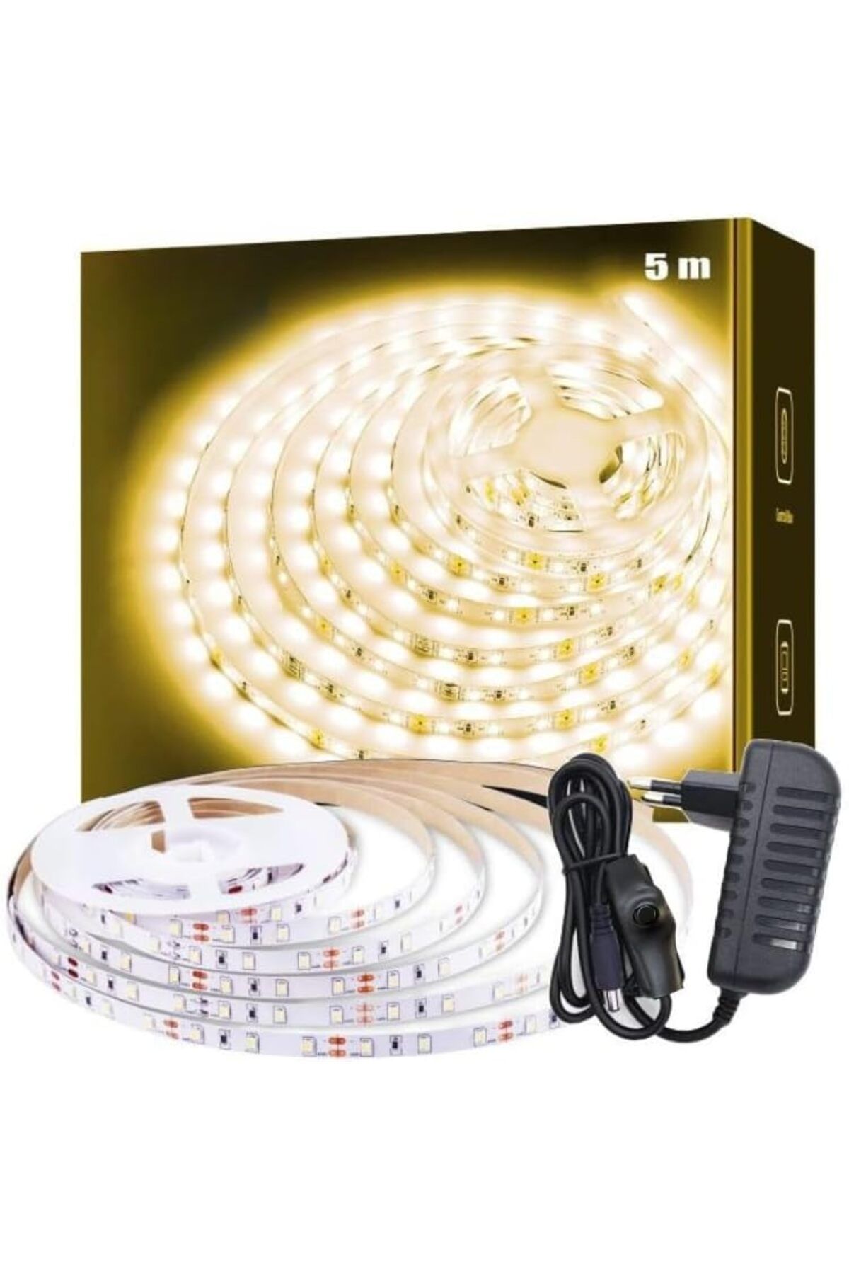 STOREMAX Sb-6501 Şerit Led Işık Aydınlatma  Uyumlu Seti Aç/kapa Butonlu, Adaptörlü, Mutfak Tezgah, Çalışma