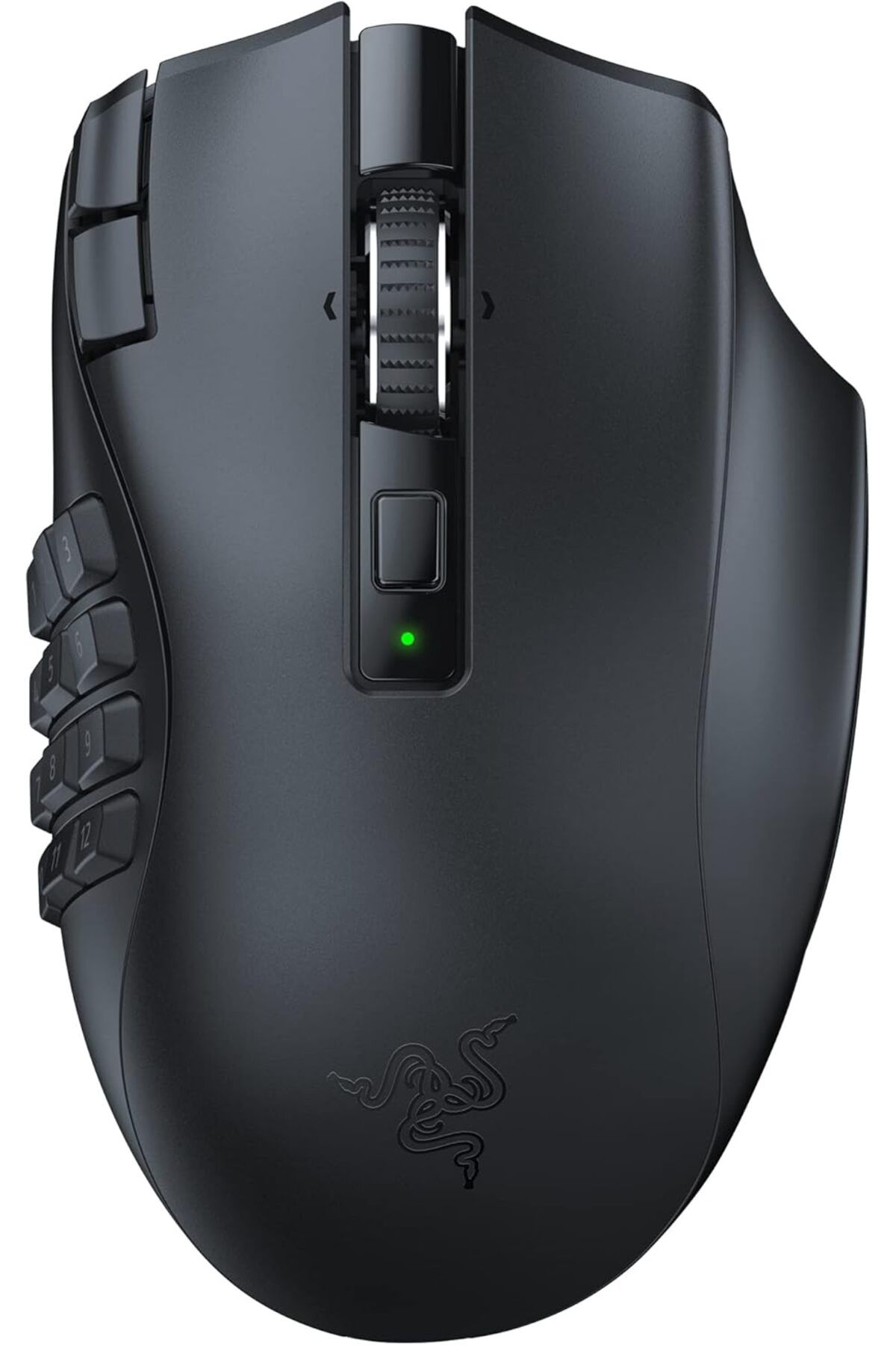 Mu Art Ahşap Mrt Naga V2 HyperSpeed - Ergonomik Kablosuz MMO Oyun Faresi (19 Programlanabilir Düğme, HyperSpeed