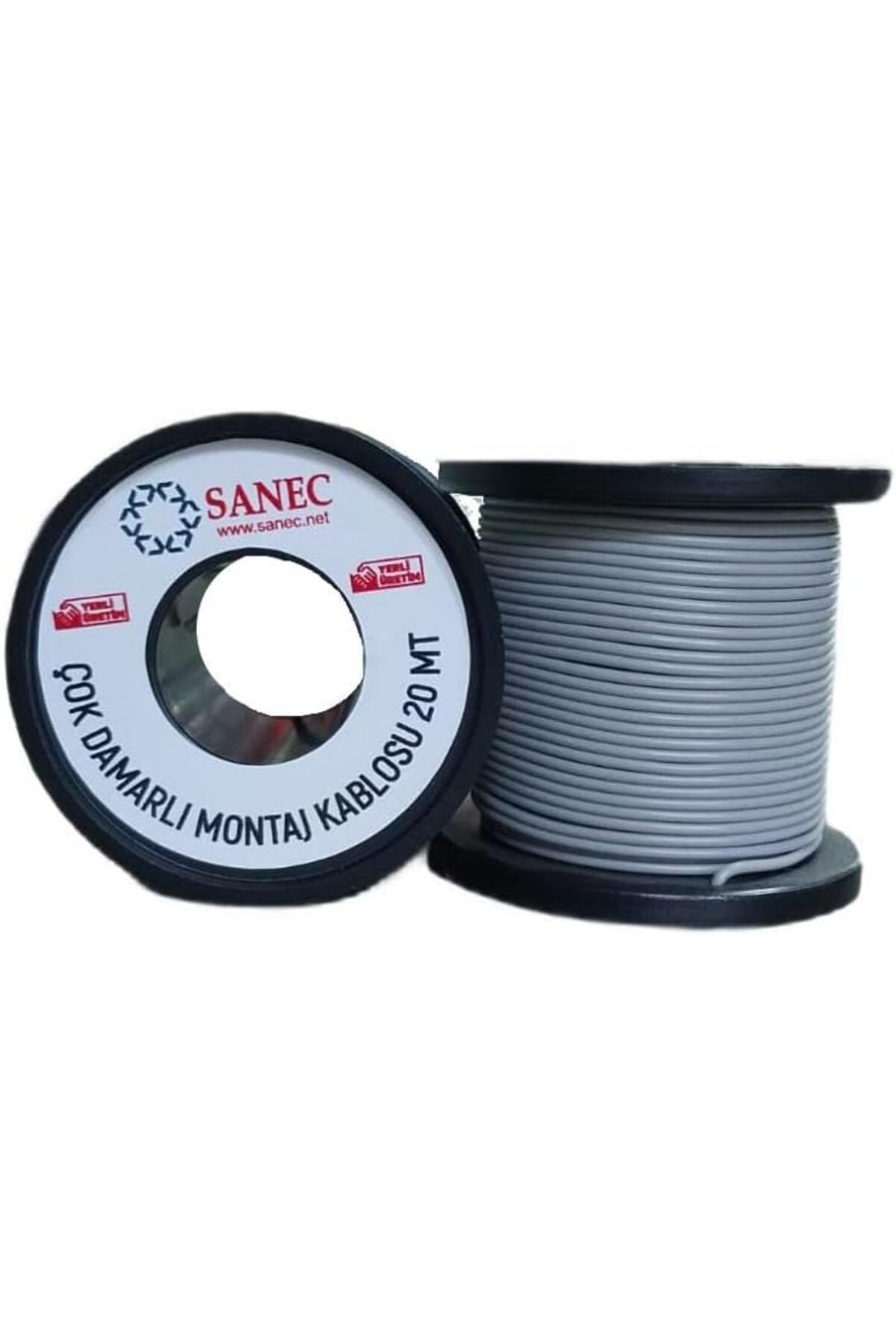 Mu Art Ahşap Mrt Çok Damarlı Montaj Kablosu - 22 AWG - 20 Metre - Gri Art 871301