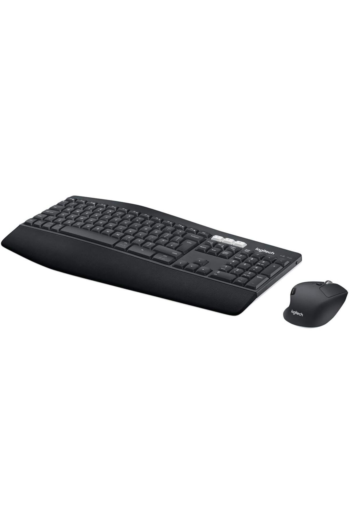 STOREMAX Ezg MK850 Kablosuz Performans Klavye Mouse Seti, Avuç İçi Destekli Klavye, Kıvrımlı Mouse, Ço