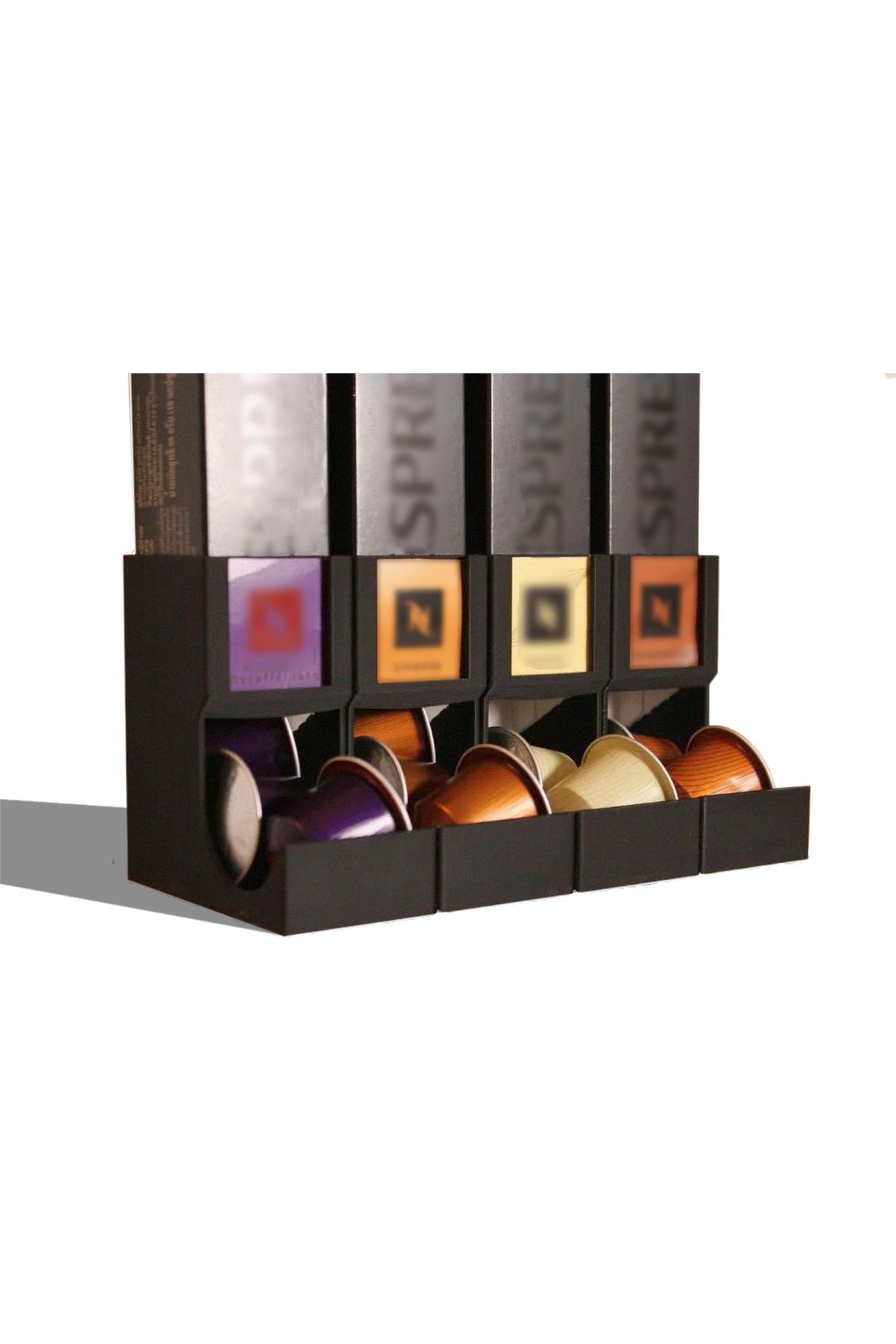 Kanvas Trade Manufacturing Kapsül Kahve Haznesi, Barista standı, Kahve Kapsül Standı Nespresso ile Uyumlu Ürün(4'lü)