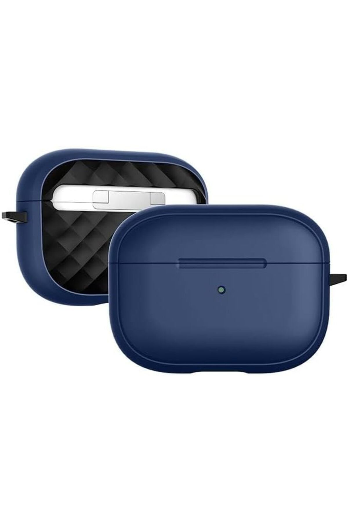 STOREMAX Airpods Pro 2. Nesil ile Uyumlu Dış Yüzeyi İpeksi Silikon Arka Yüzeyi 3D Polikarbonat Airpods