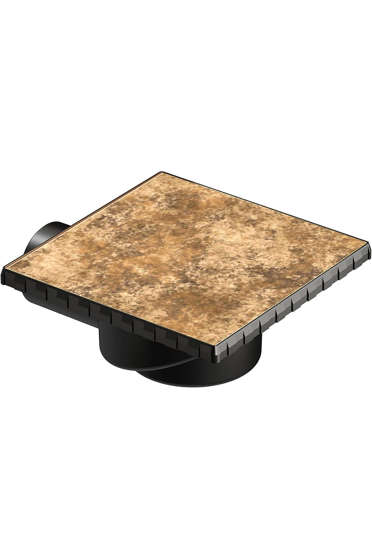LUXE V-Flow Kare 5606985 Duş Kanalı, Yandan Çıkışlı, 15x15 cm, DK 700 Kapak, Mat Krom LXSHP 10555