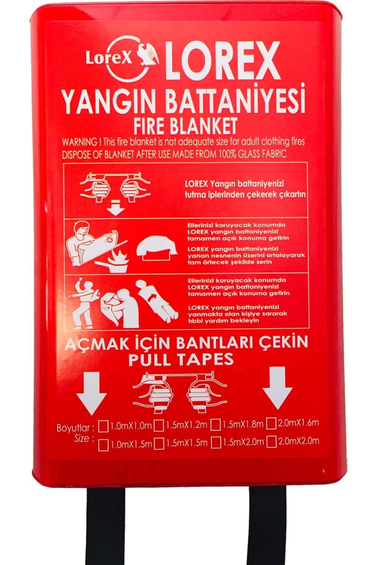 Mu Art Ahşap Mrt LR-FB1015B Kutulu Yangın Battaniyesi 100cm x 150cm Art 871301