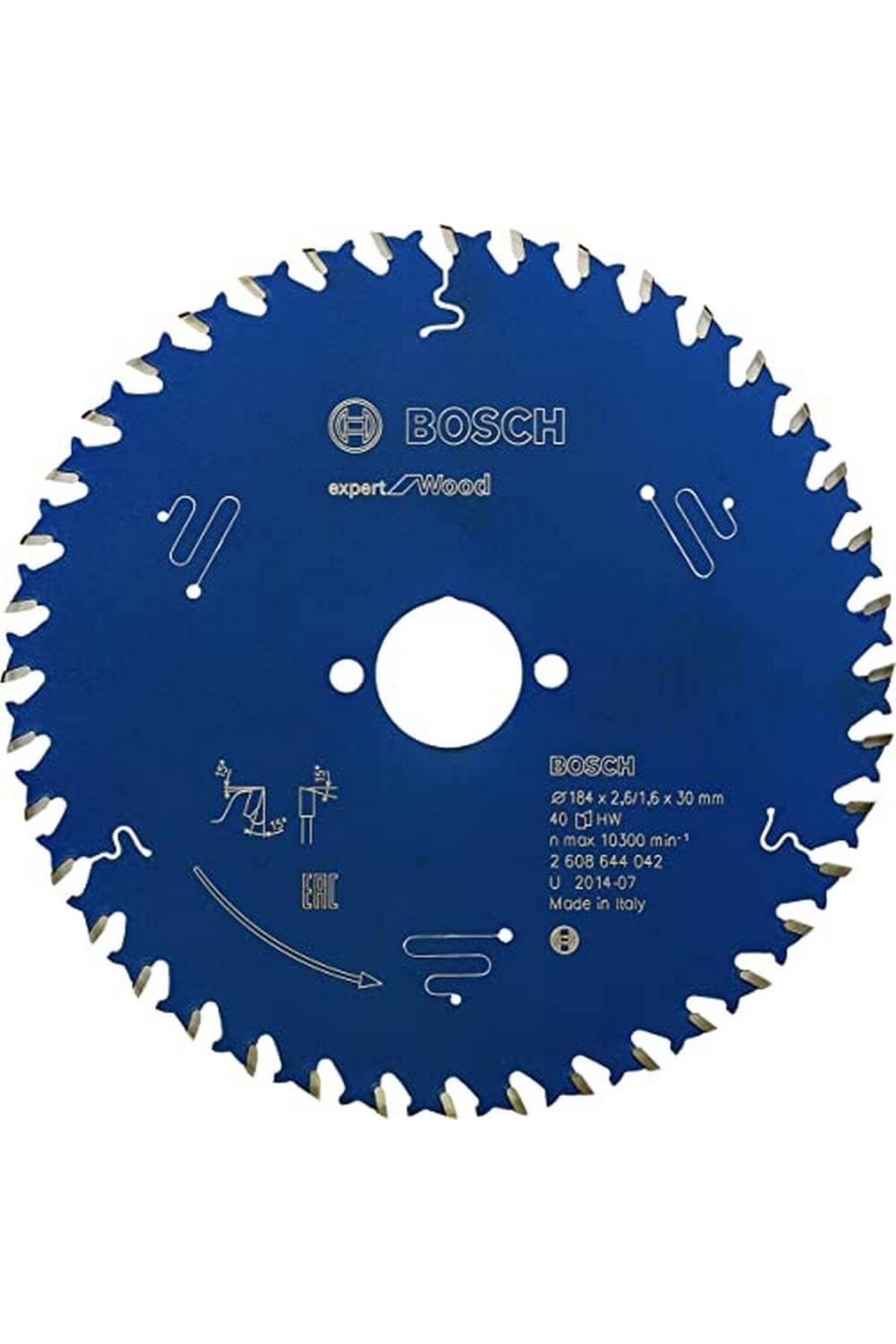 STOREMAX ELZ dairesel testere bıçağı Expert için ahşap, 184 x 30 x 2,6 mm, diş sayısı 40, 1 adet, 26