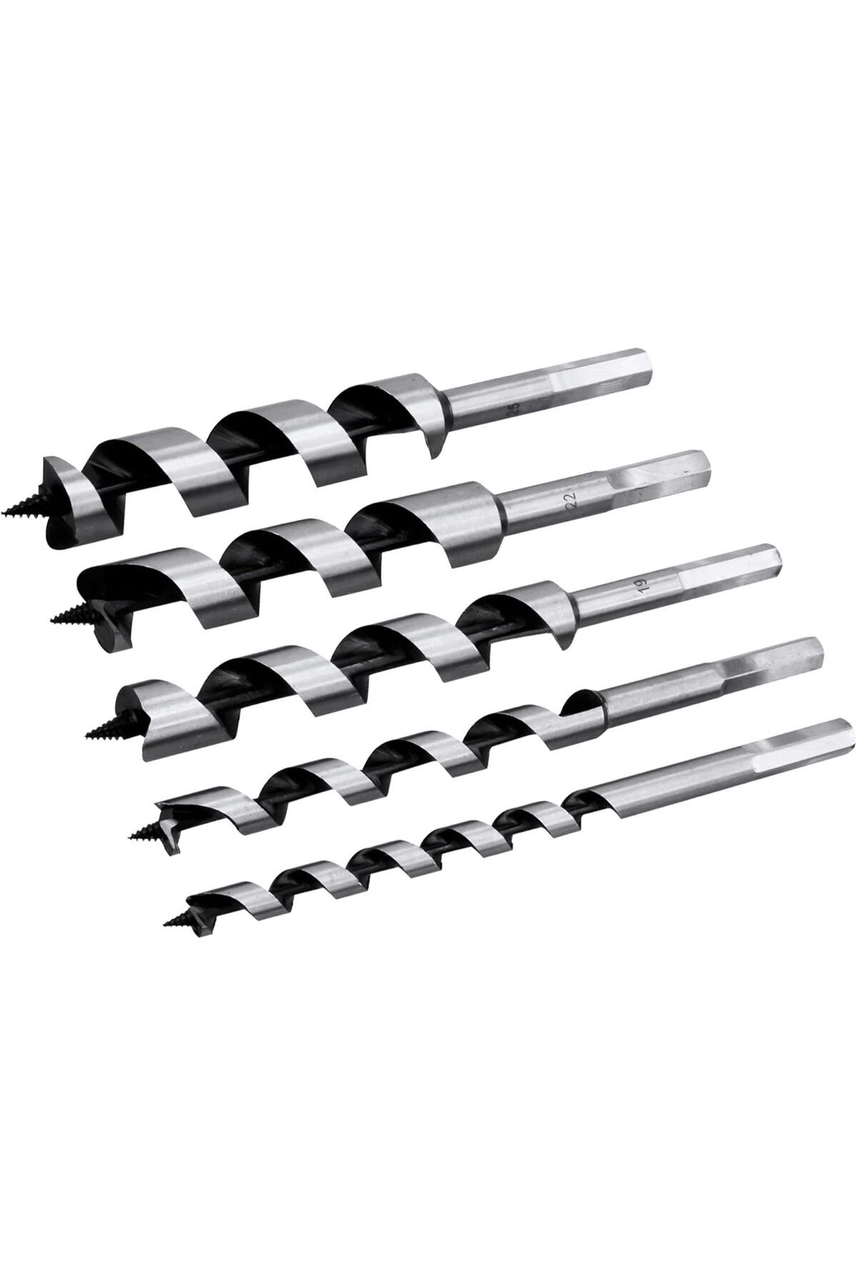 Mu Art Ahşap Mrt 48545 5 pc 200 mm Wood Auger Bit Set