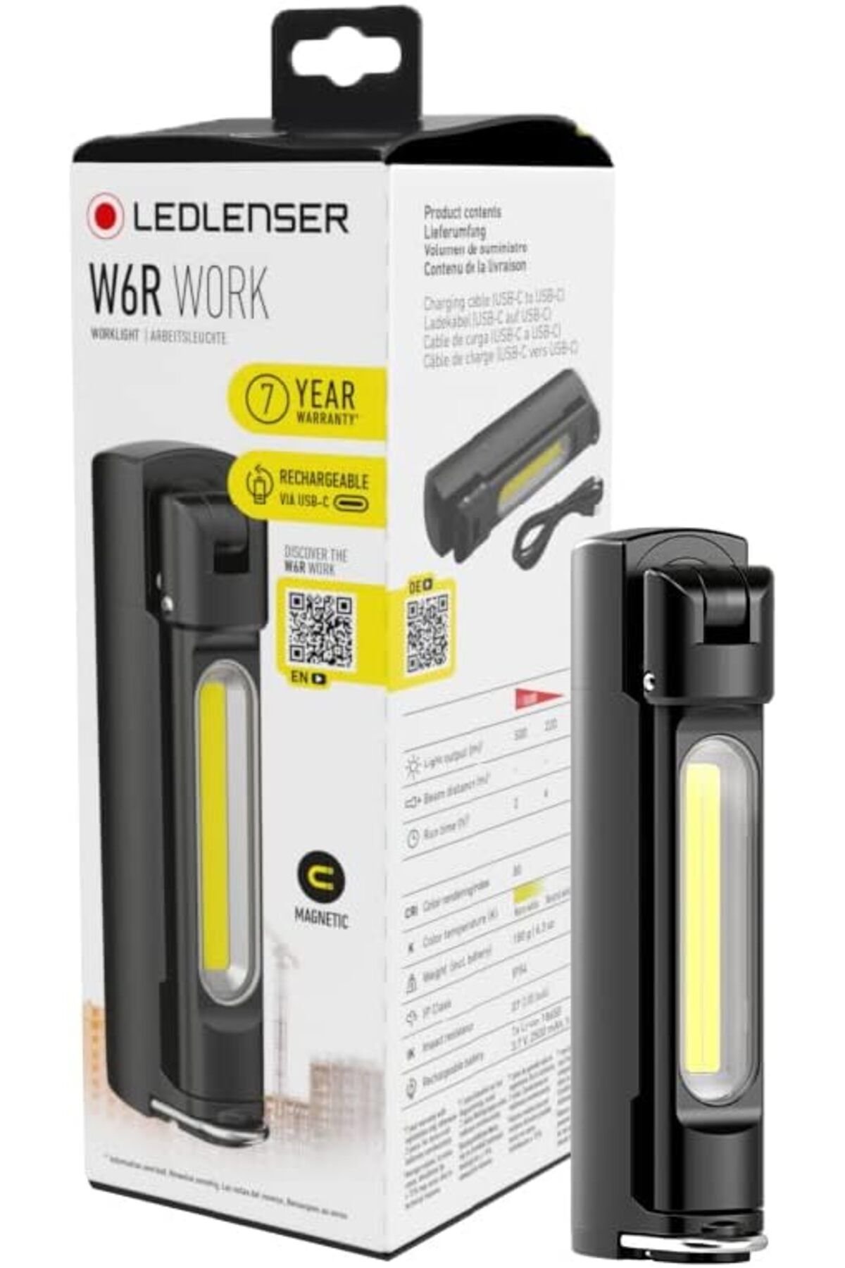 STOREMAX ELZ W6R Work Şarj Edilebilir Mıknatıslı El Feneri FRNTR 1127478