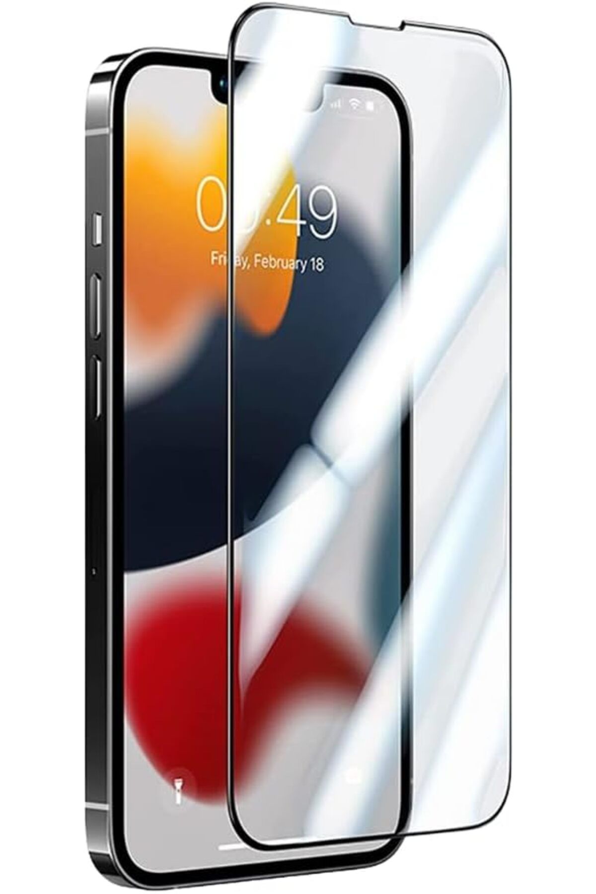 STOREMAX OZN me-likee iPhone 14 Plus - 13 Pro Max İçin 6D Cam Ekran Koruyucu Tam Kaplayan Kırılmaz Cam F