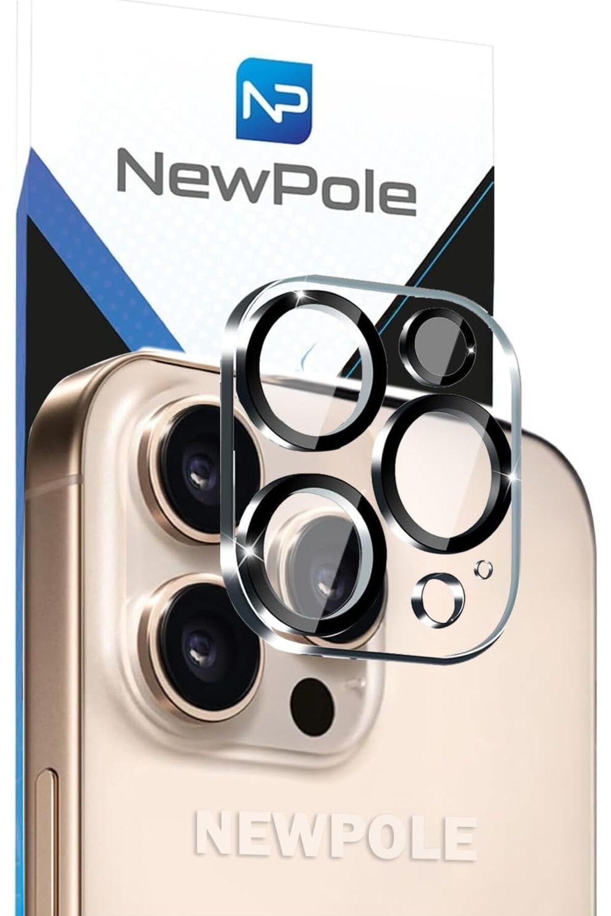 STOREMAX OZN iPhone 15 Pro Max/iPhone 15 Pro için Kamera Lens Koruyucu [Darbeye Dayanıklı] 9H Temperli Cam