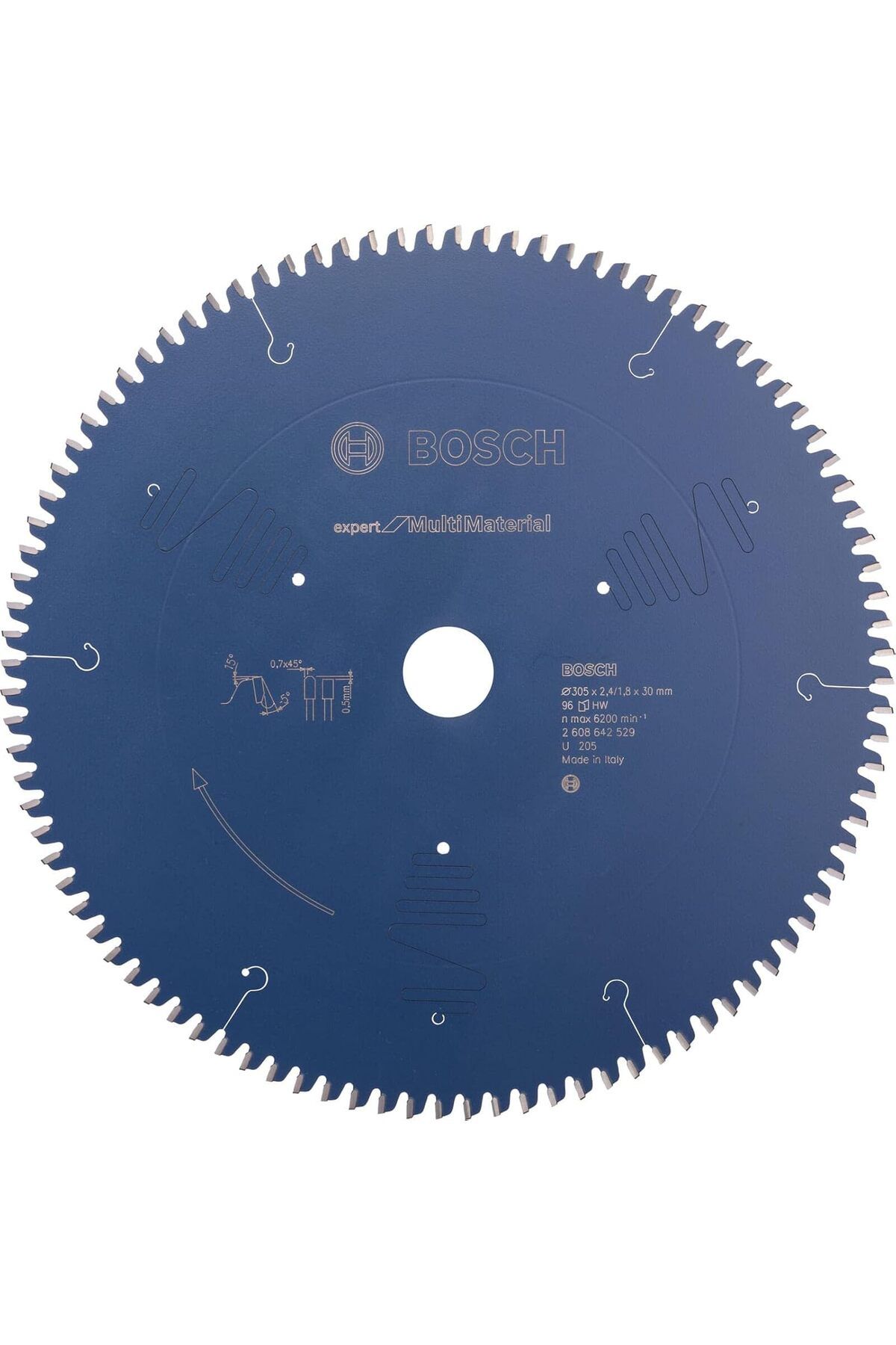 STOREMAX ELZ 2608642529 dairesel testere bıçağı Expert for çok aşamalı 305 x 30 x 2.4 mm Z96T FRNTR 11
