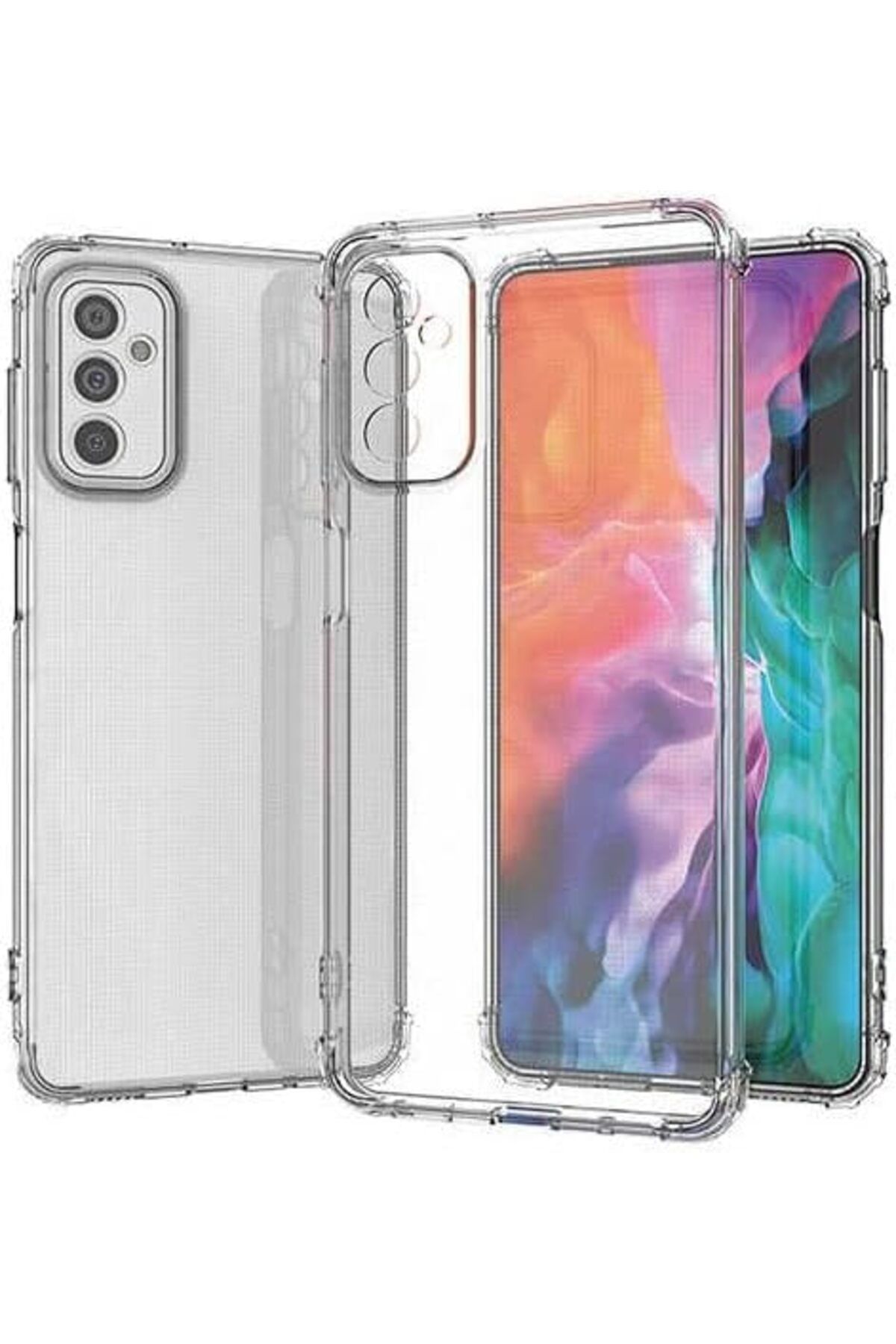 STOREMAX ELZ Galaxy M34 5G Kılıf Kamera Korumalı Silikon Rubber Arka Kapak (Şeffaf) FRNTR 1127478