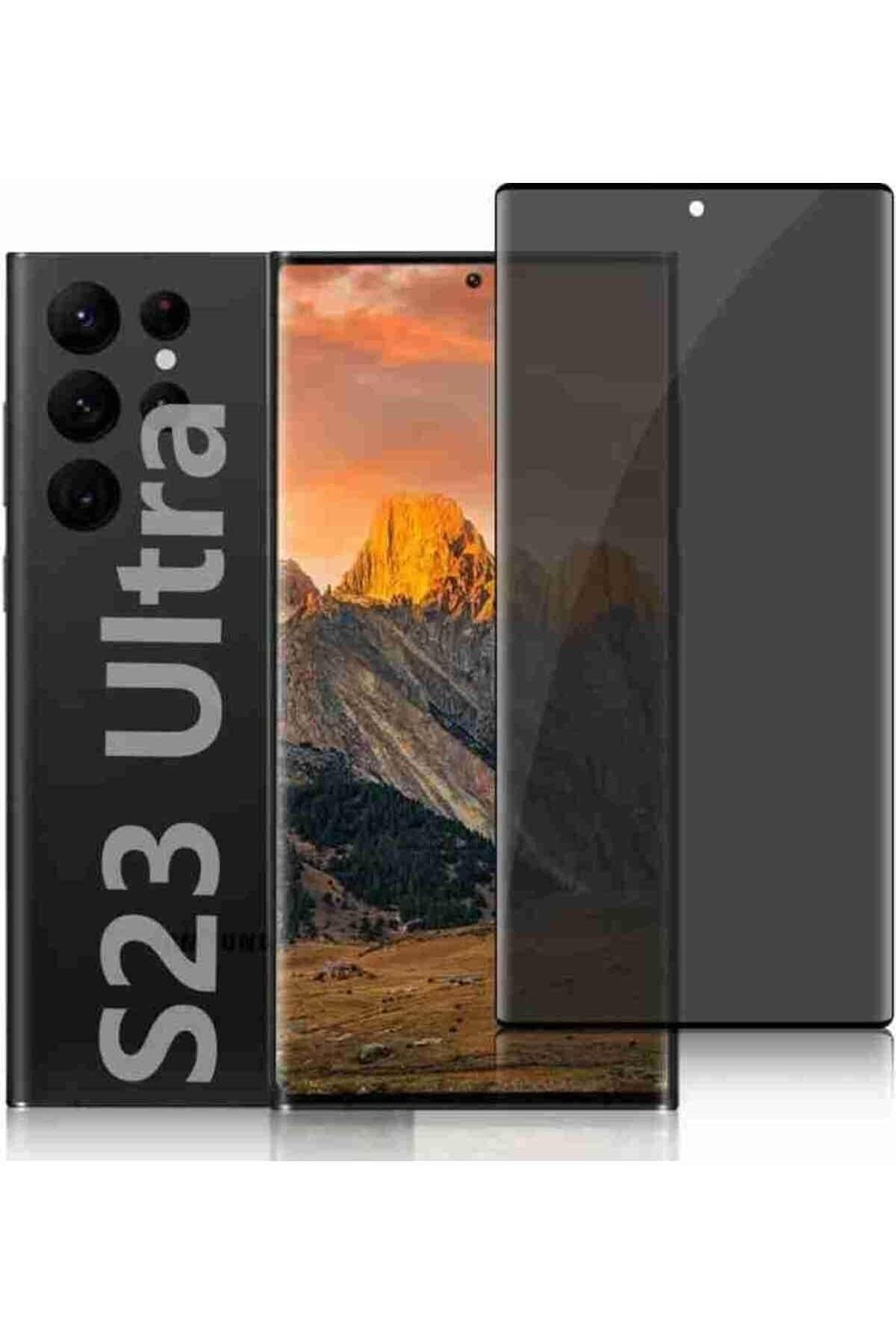 STOREMAX OZN Aksesuar Galaxy S23 Ultra Uyumlu Hayalet Mat Seramik Ekran Koruyucu – Tam Kaplayan, Parmak İ