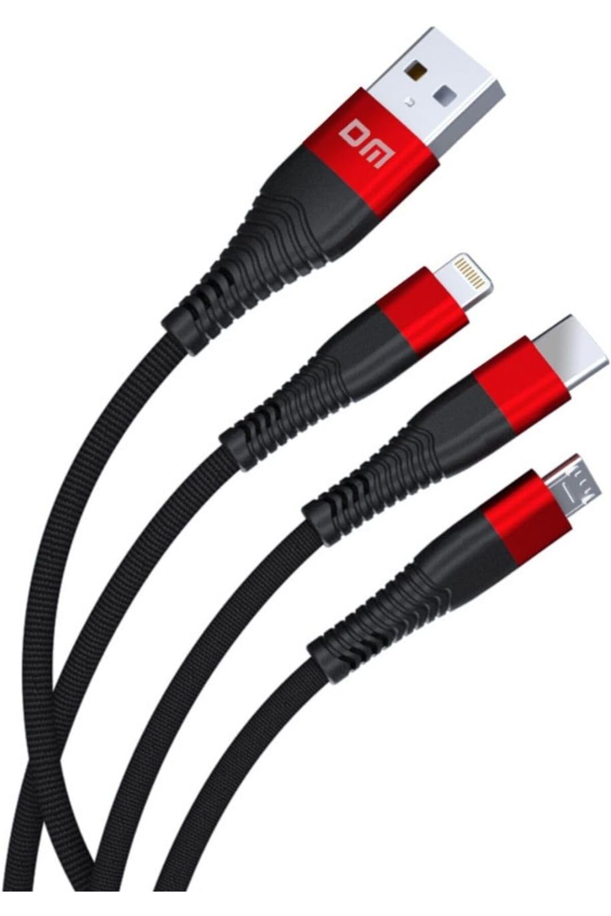 STOREMAX SL004 iPhone Lightning Type-C Micro USB 2.4A Şarj ve Data Kablosu 120CM TrendBazaar 1057563