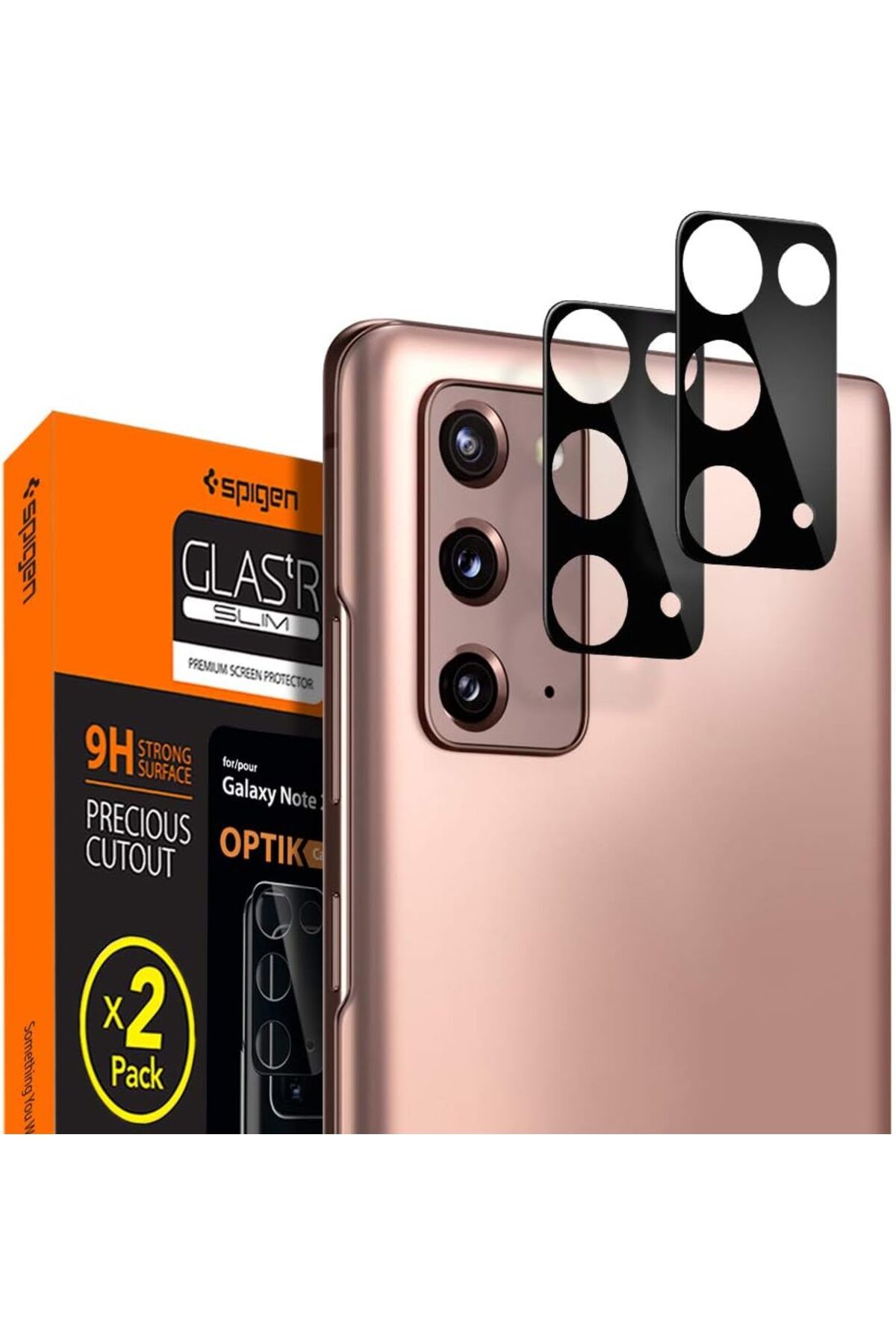 STOREMAX Ezg Galaxy Note 20 Kamera Lens Camı Koruyucu tR Optic Glass Black (2 Adet) - AGL01455 Ezsnshop 1065
