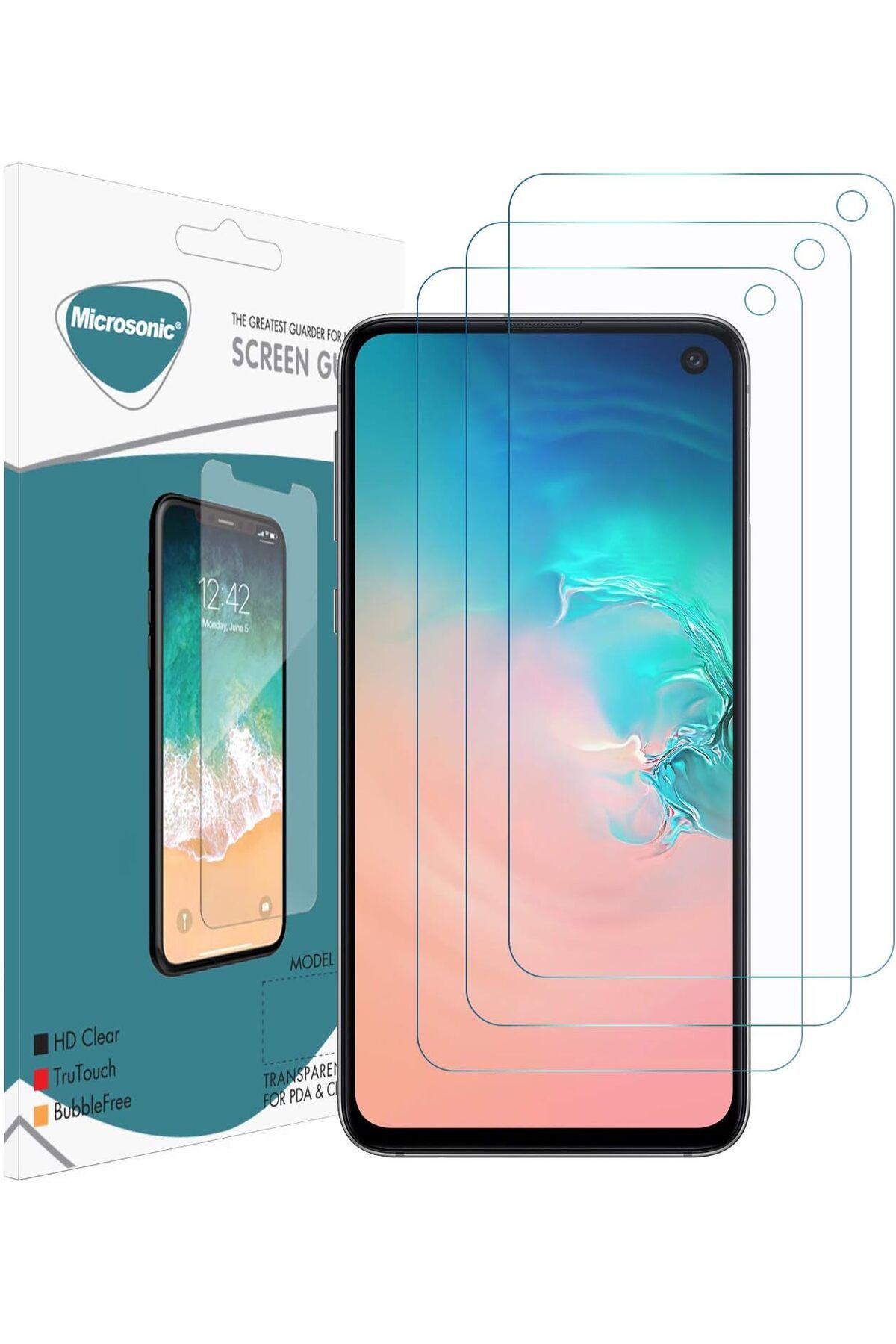 STOREMAX OZN Galaxy S10e Ekran Koruyucu Nano Cam (3'lü Paket) OZNstre 1094633
