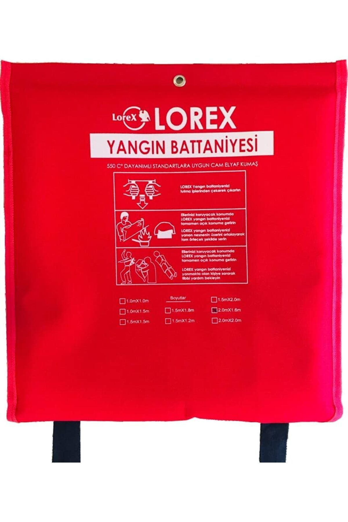 Mu Art Ahşap Mrt LR-FB2016C Çantalı 200cm x 160cm Yangın Battaniyesi Art 871301