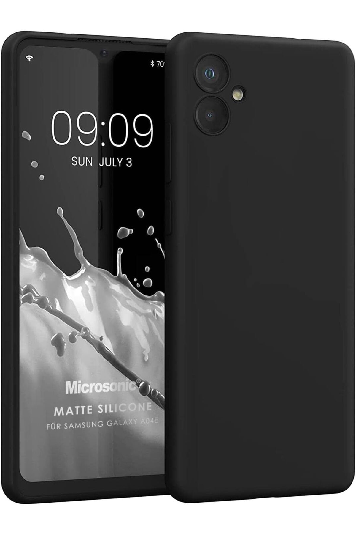 STOREMAX ELZ Matte Silicone Galaxy A06 Kılıf Siyah [Galaxy A06 ile Uyumlu Kılıf - Siyah] FRNTR 1127478