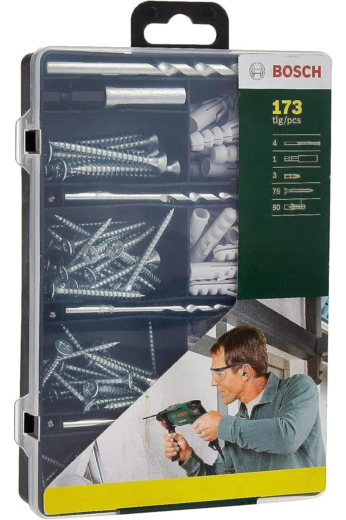 STOREMAX ELZ Bosch 2607019511 sabitleme için komple set, 173 adet, 4 uç FRNTR 1127478