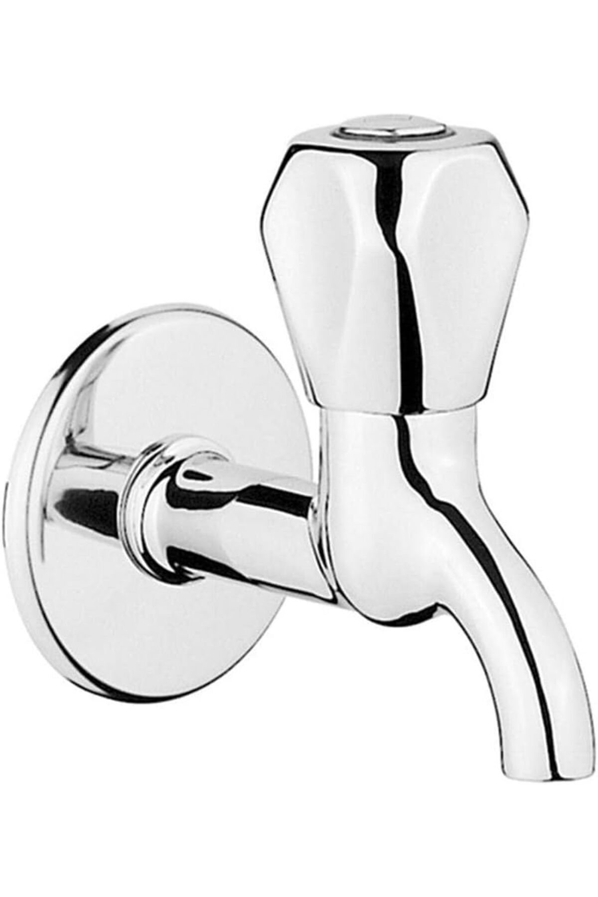 LUXE A41585 Kısa Klasik Açma Kapama Musluk, Krom LXSHP 1055529