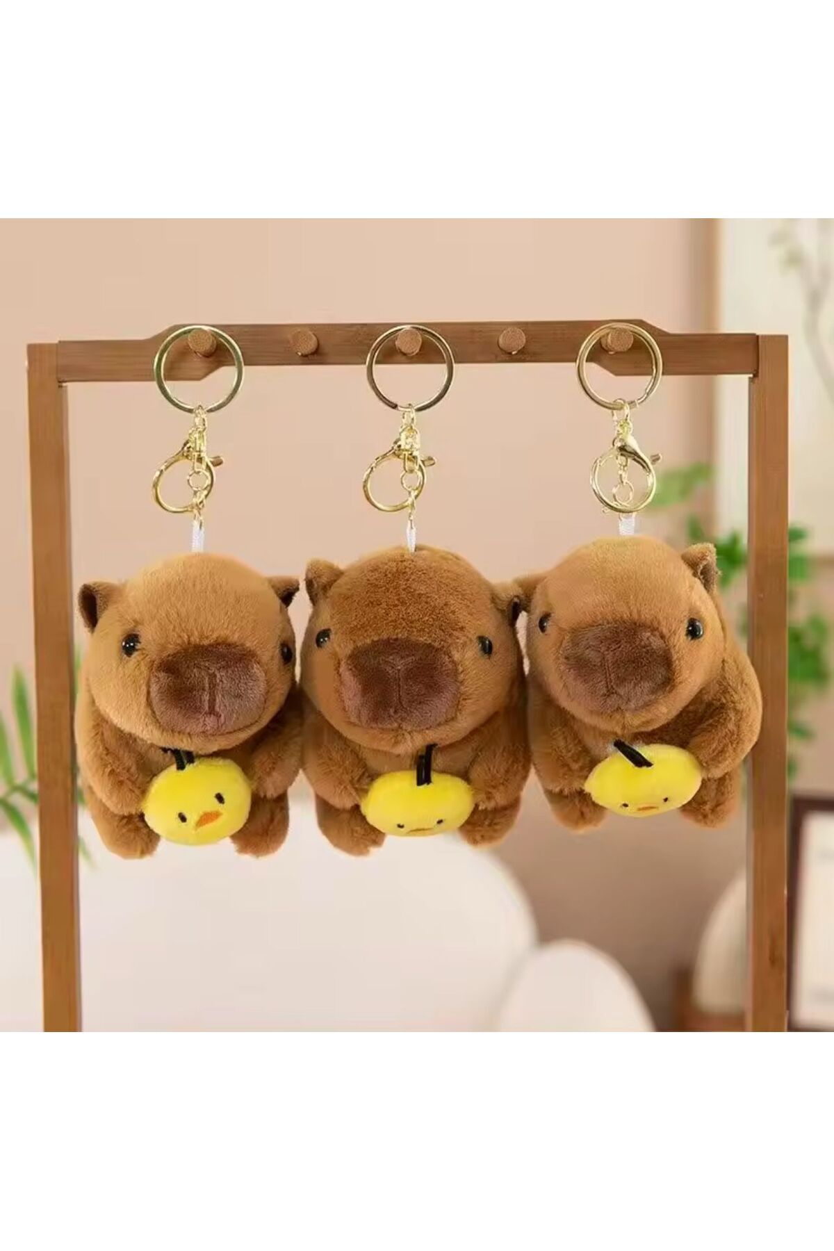 HEY GİDİ GİFT Sevimli Kapibara Peluş / İçi Yumuşak / Peluş Anahtarlık / Capybara Oyuncak / Figür Yüksek Kalite