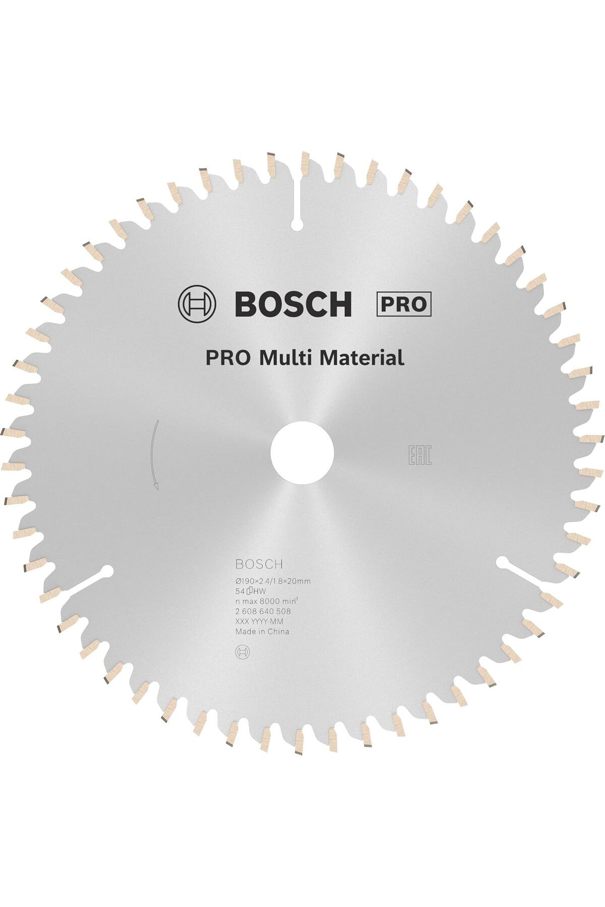 STOREMAX OZN Daire Testere Bıçağı, Gri, 190x20/16x2,4 mm, 54, 1 Adet OZNstre 1094633