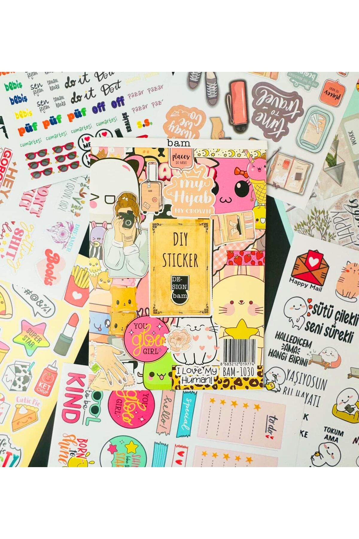 STOREMAX My DIY Sticker Book 24 * 17 cm 16 Sayfa Özel Tasarım Rengarenk Sticker Kitabı ELZFRNTR 1127478