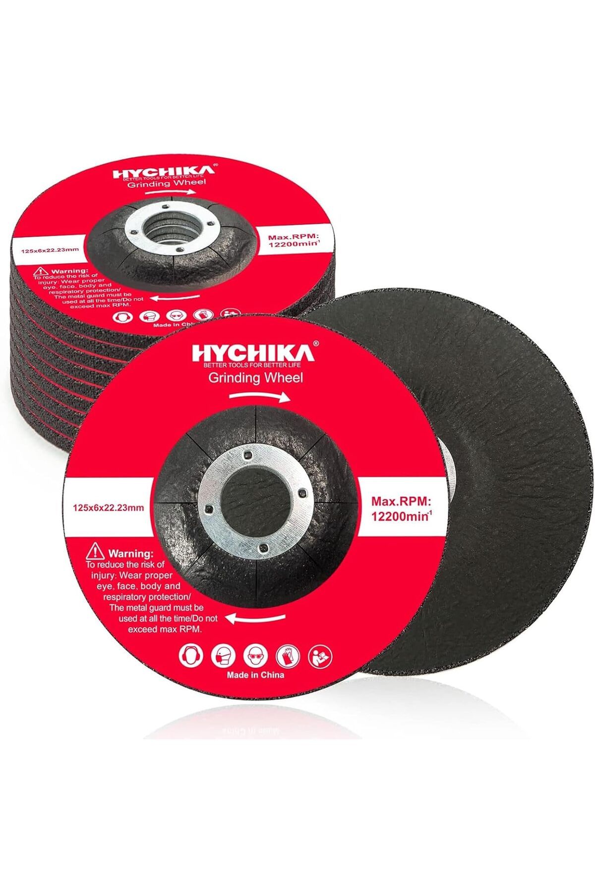 STOREMAX Ezg Profesyonel Taşlama Diskleri 125 mm 10'lu Paket Çelik için Ofset Açılı Taşlama Diskleri,