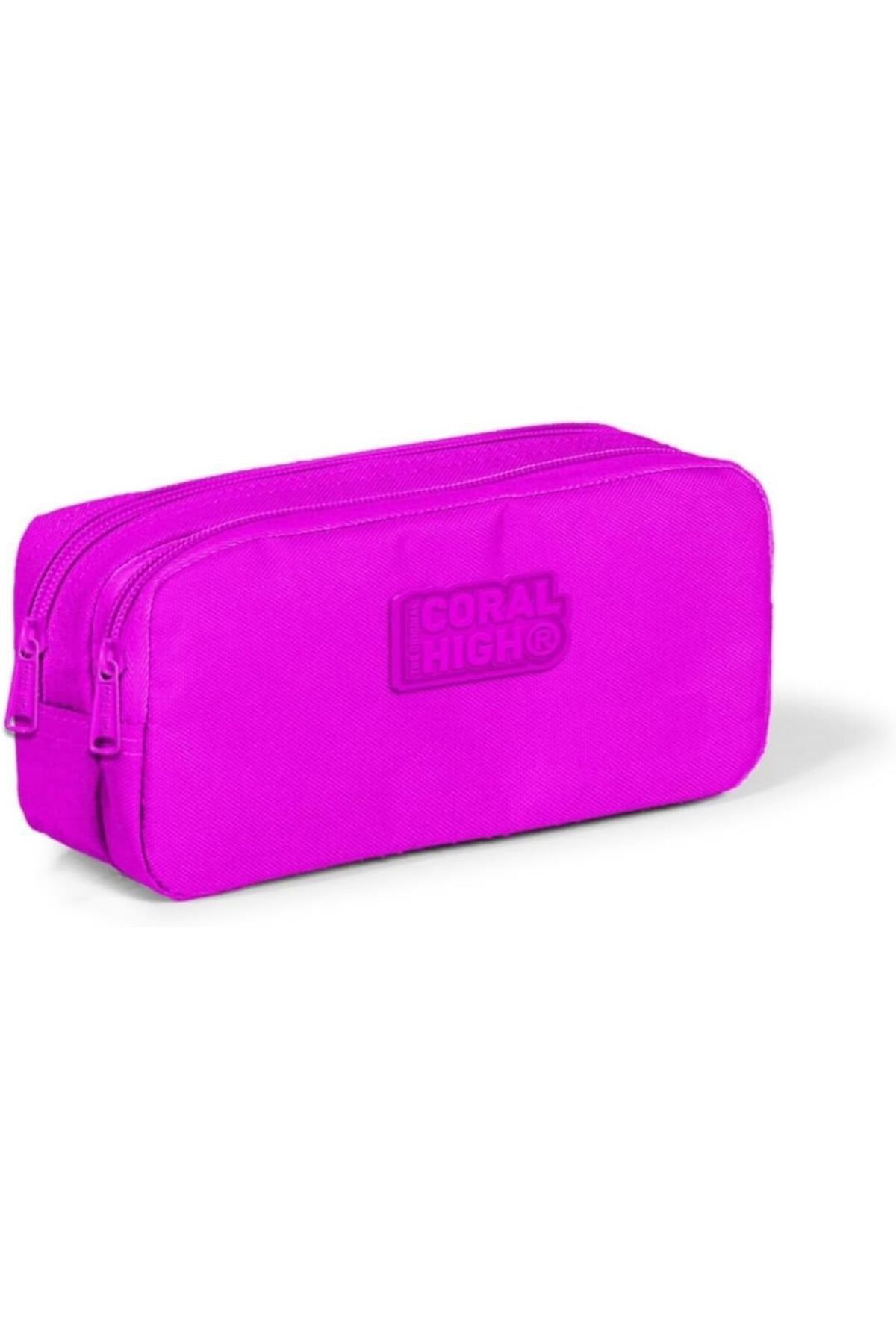 STOREMAX High Kids Düz Pembe Iki Bölmeli Kalem Çantası 22194 TrendBazaar 1057563