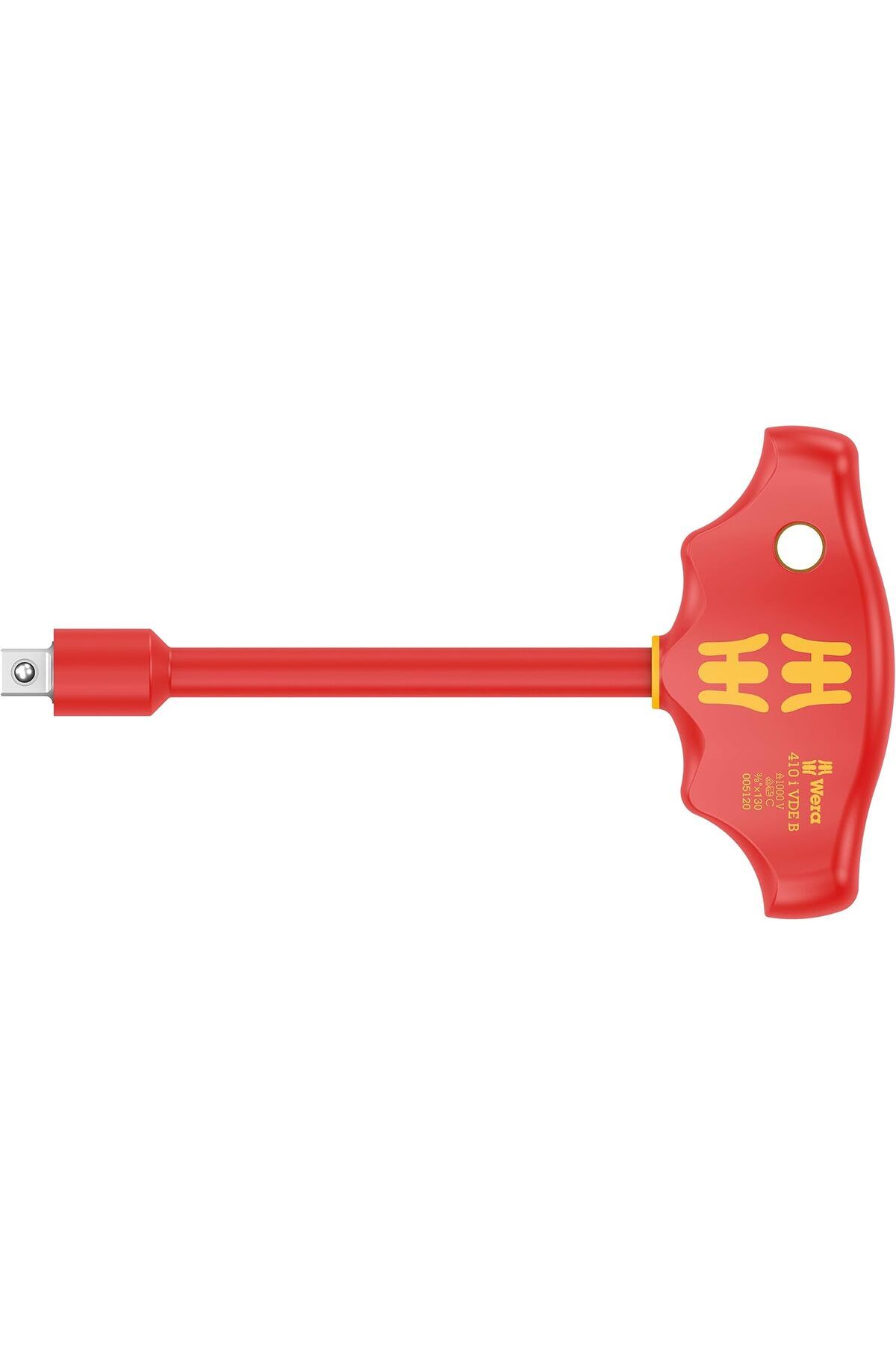 STOREMAX Rom 05005120001 410 i VDE B Yalıtımlı T Kol Adaptör Tornavida, 3/8 inç Lokma Anahtar Uçları i