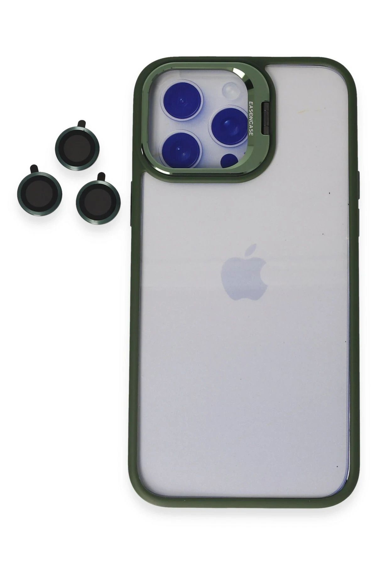 Joko iPhone 14 Pro Kılıf Roblox Lens Standlı Kapak - Koyu Yeşil LZWDR
