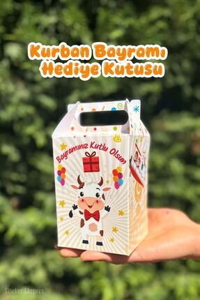 Sticker Ekspres Büyük Boy 10 Adet Kurban Bayramı Hediye Kutusu Bayram Hediye ...